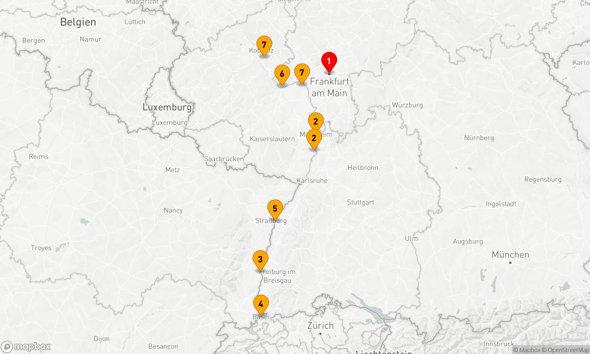 Route 7 Nächte - Silvester auf Rhein und Main