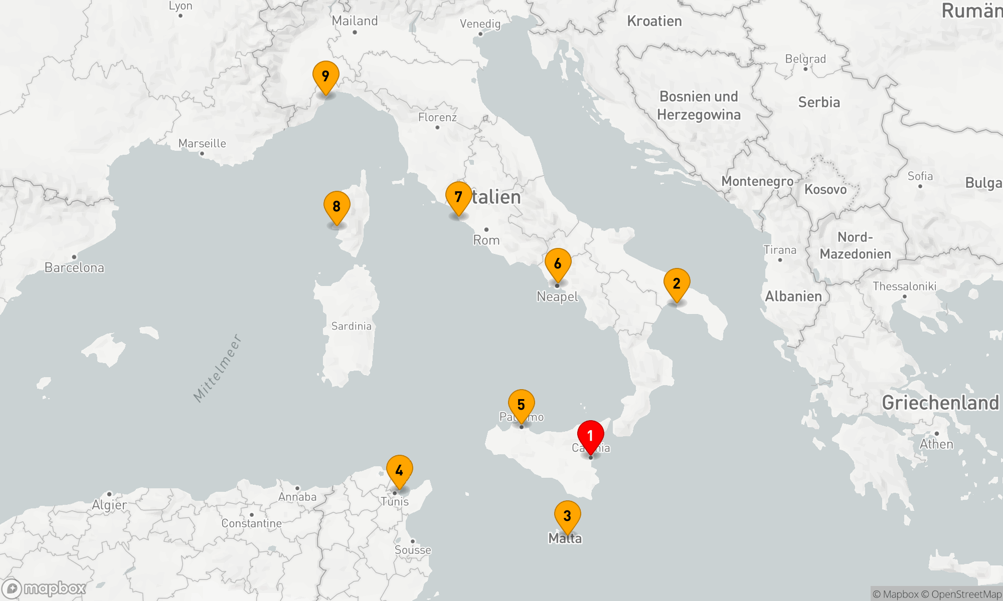 Route 8 Nächte - Mediterrane Entdeckungsreise