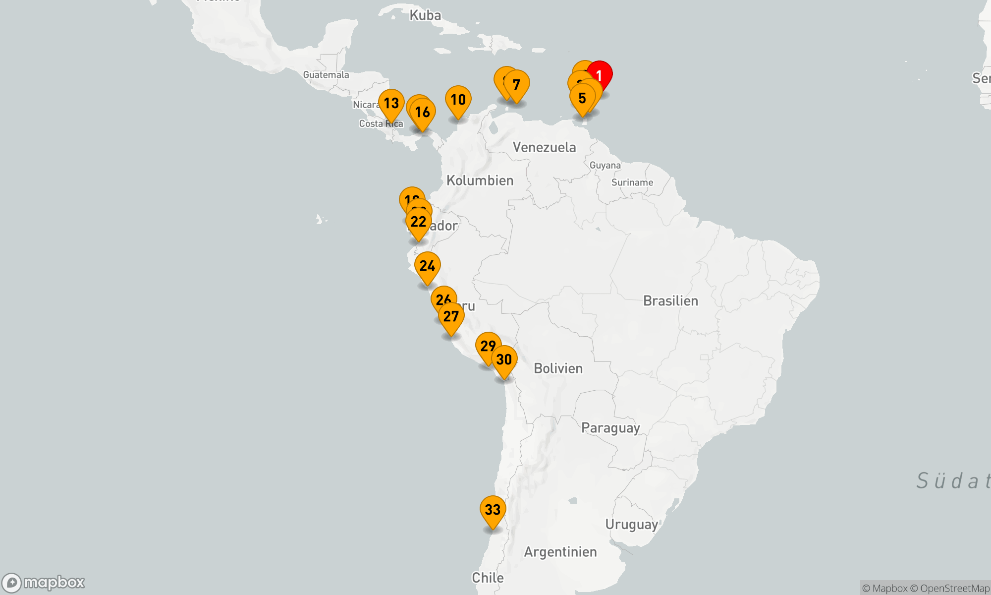 Route 33 Nächte - Advent & Weihnachten zwischen Karibik und Südamerika