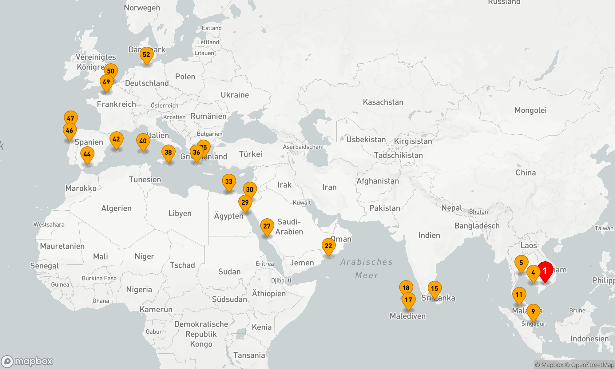 Route 51 Nächte - Asien,  Orient & Europa: Eine Reise durch die Jahrtausende