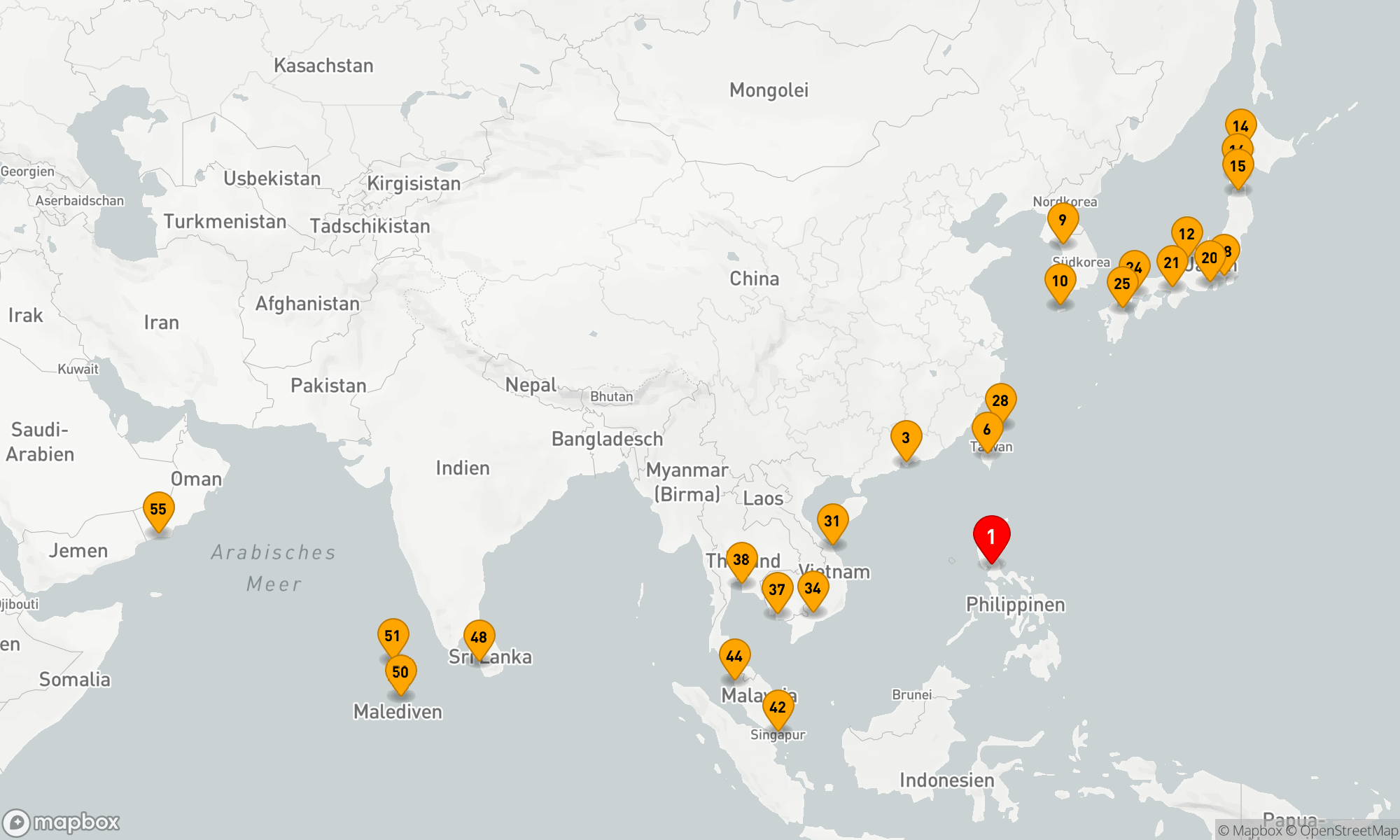 Route 54 Nächte - Bunt & Facettenreich: Ihr Abenteuer in Asien