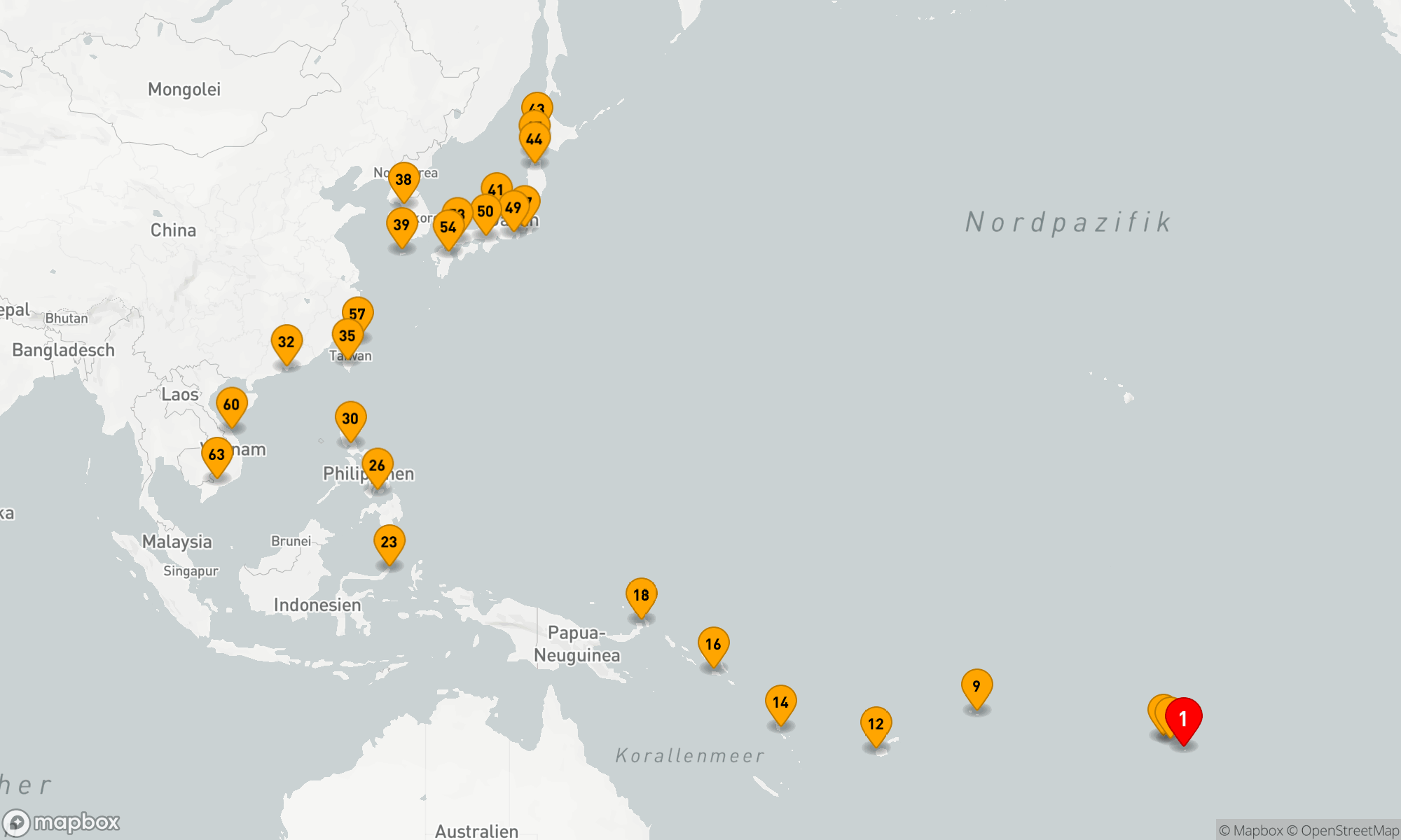 Route 62 Nächte - Von Tahiti über Japan bis Vietnam: Inseln,  Kulturen & Kontraste