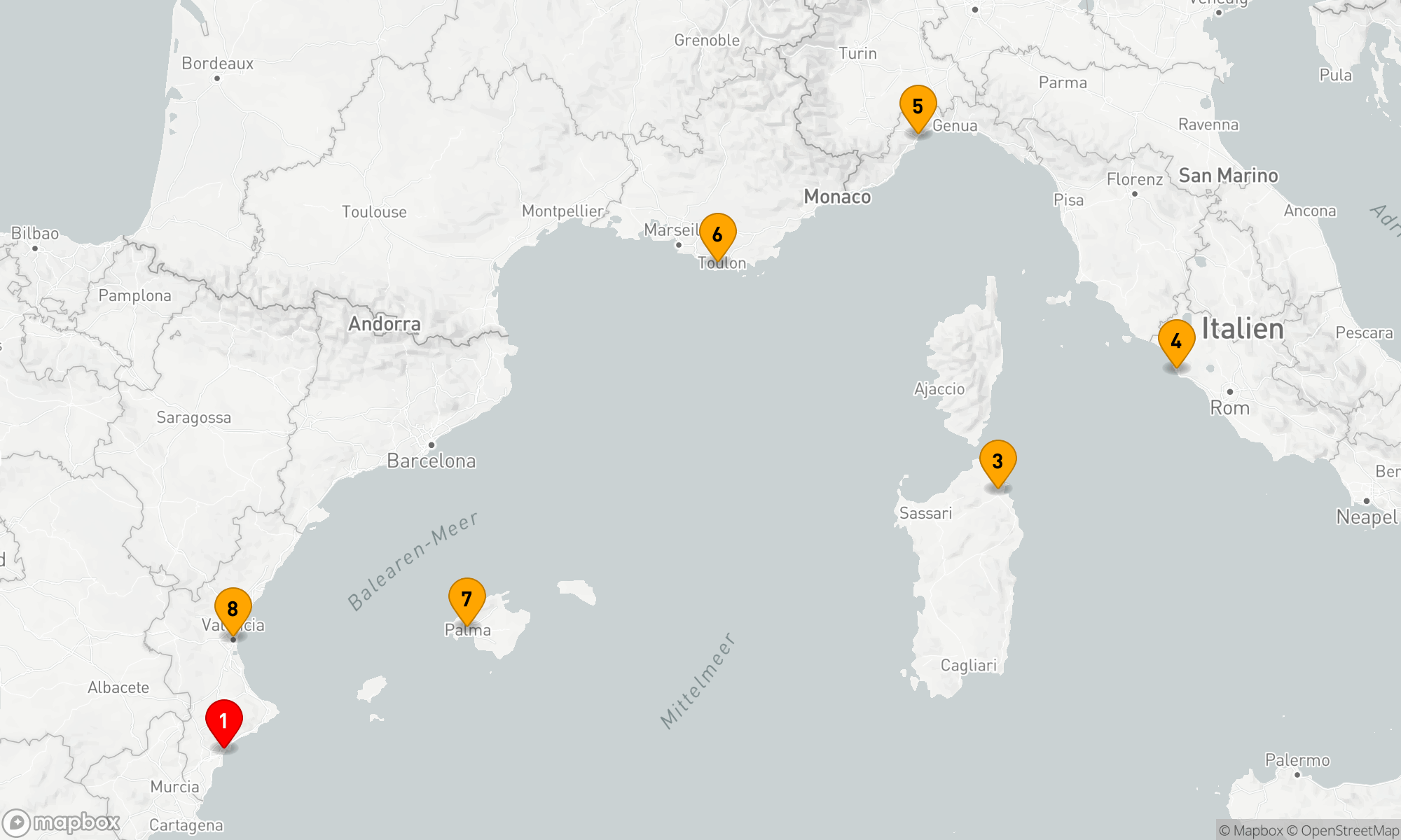 Route 7 Nächte - Mediterrane Entdeckungsreise