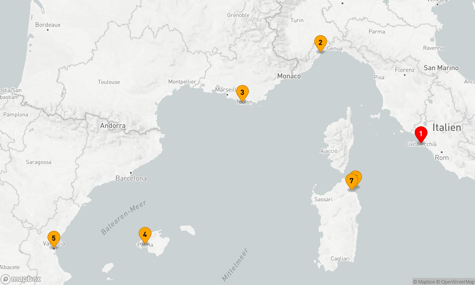 Route 7 Nächte - Mediterrane Entdeckungsreise
