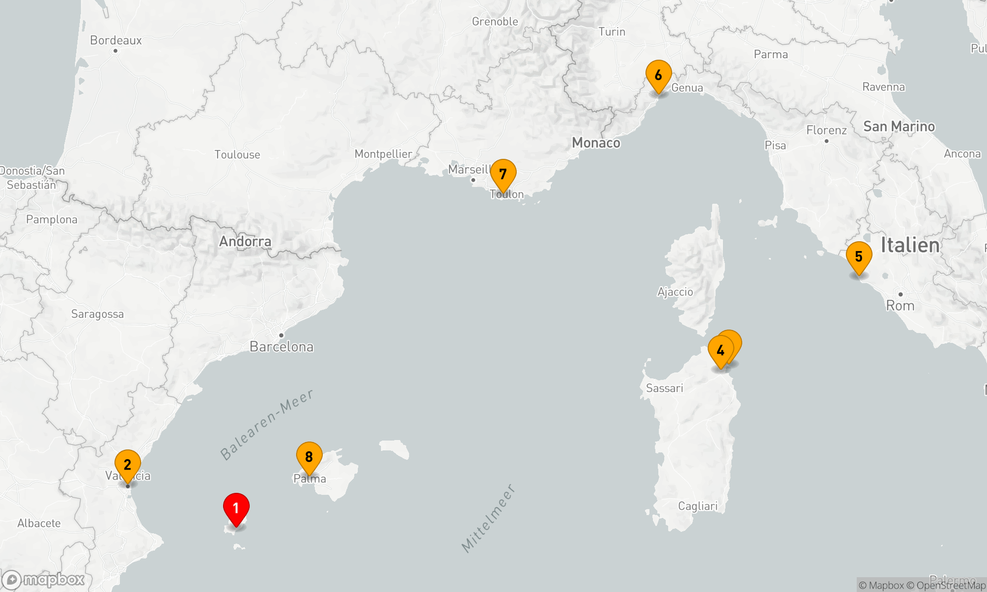Route 7 Nächte - Mediterrane Entdeckungsreise