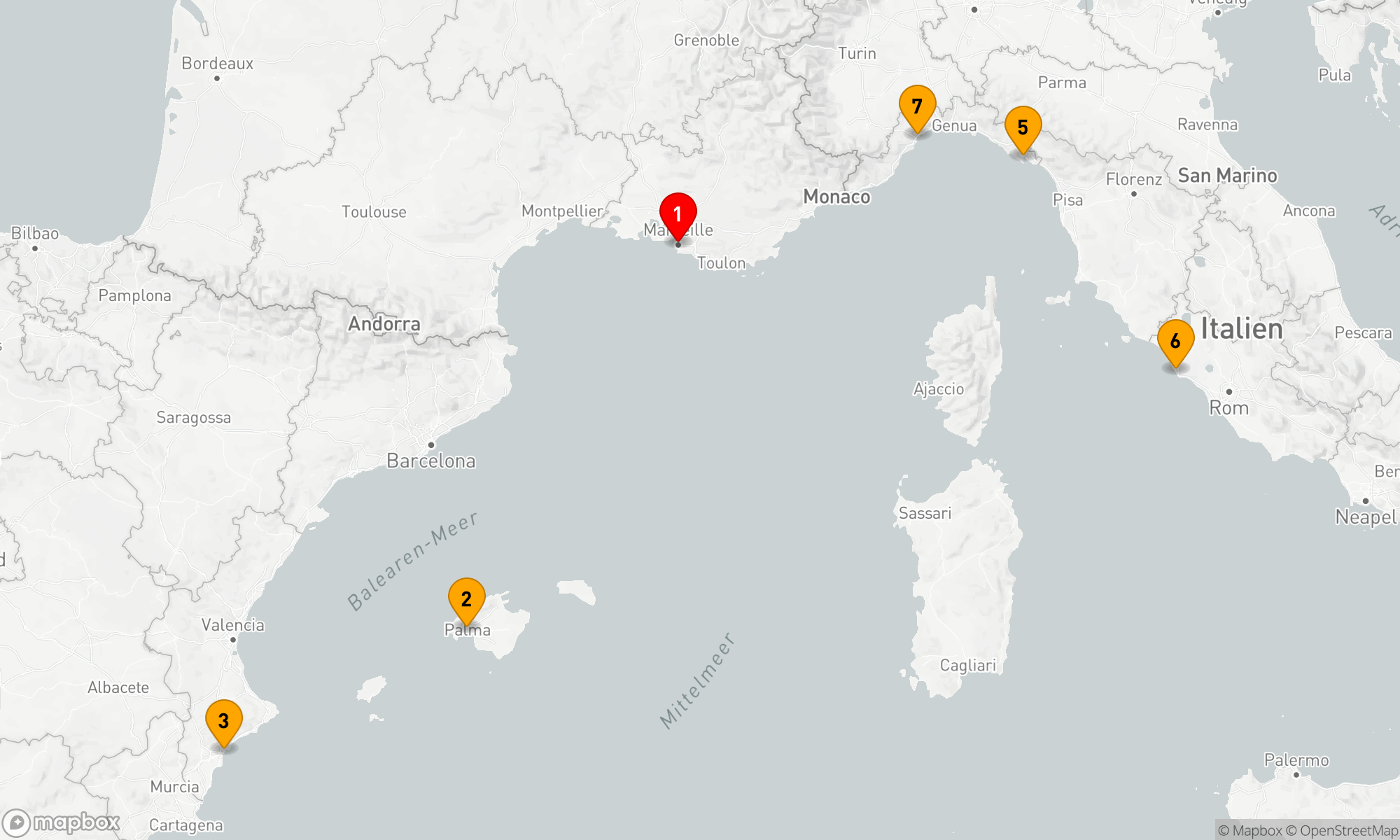 Route 7 Nächte - Mediterrane Entdeckungsreise
