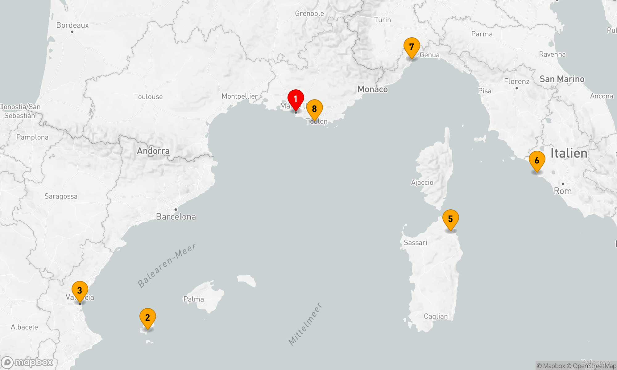 Route 7 Nächte - Mediterrane Entdeckungsreise