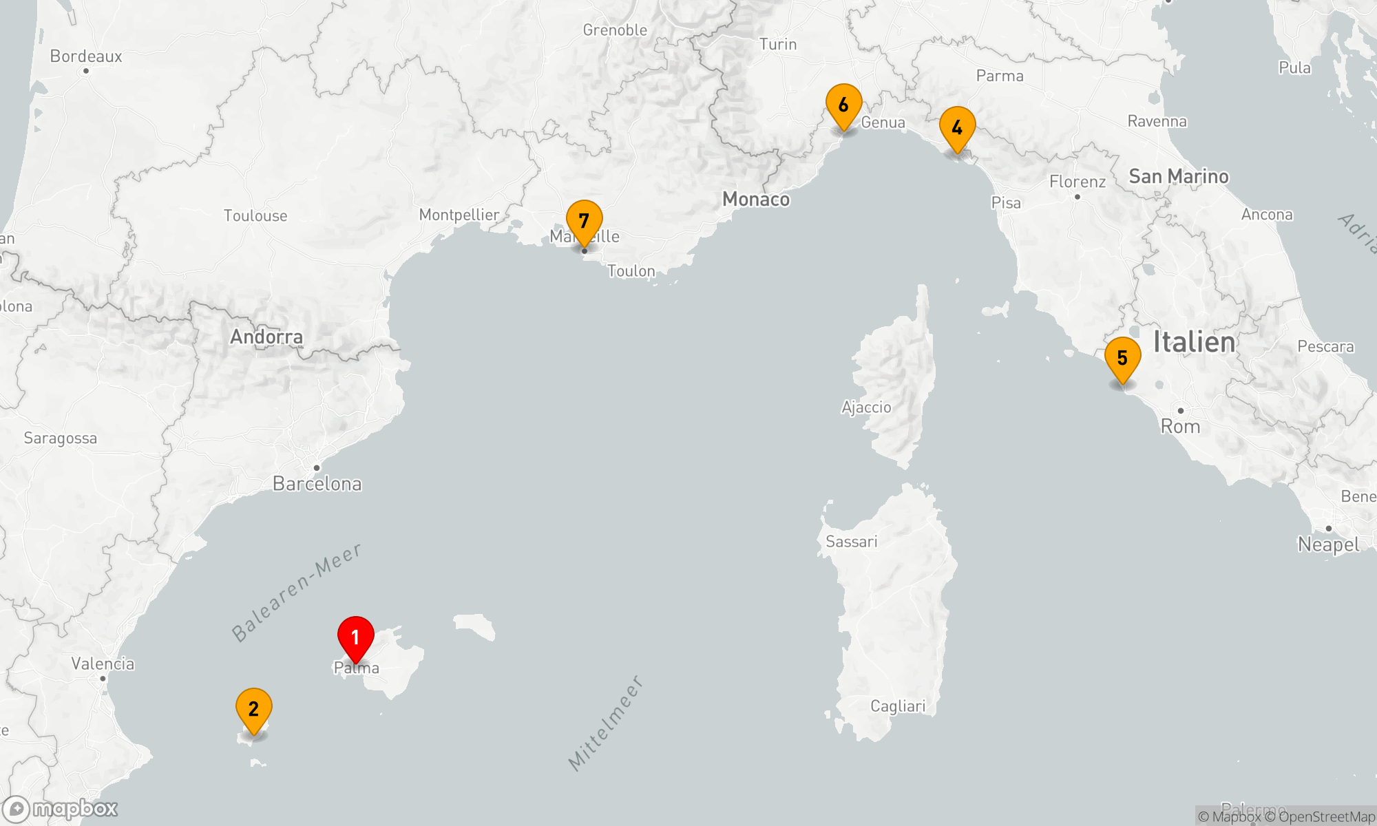 Route 7 Nächte - Mediterrane Entdeckungsreise