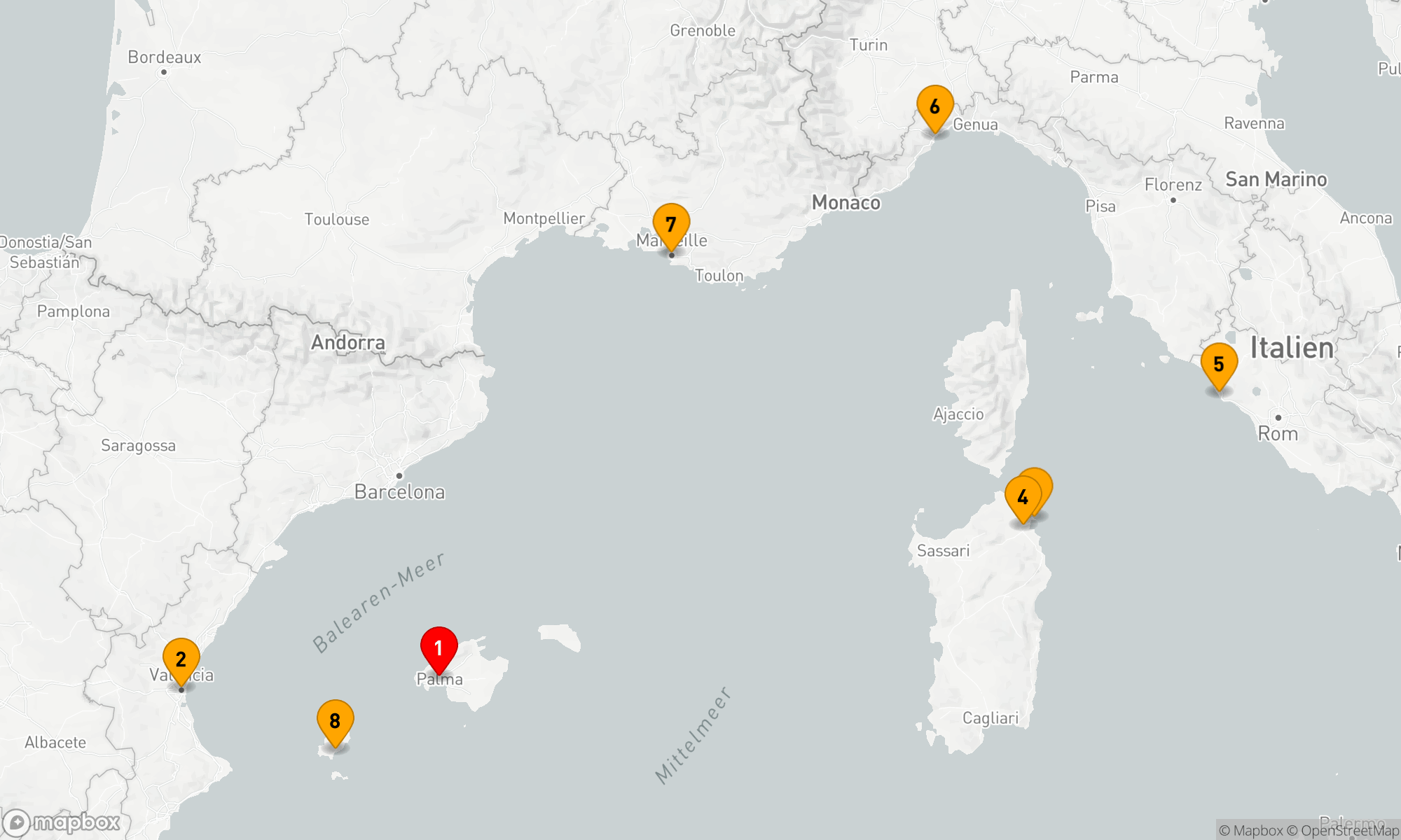 Route 7 Nächte - Mittelmeerzauber: Entdeckungstour zwischen Kultur und Küste