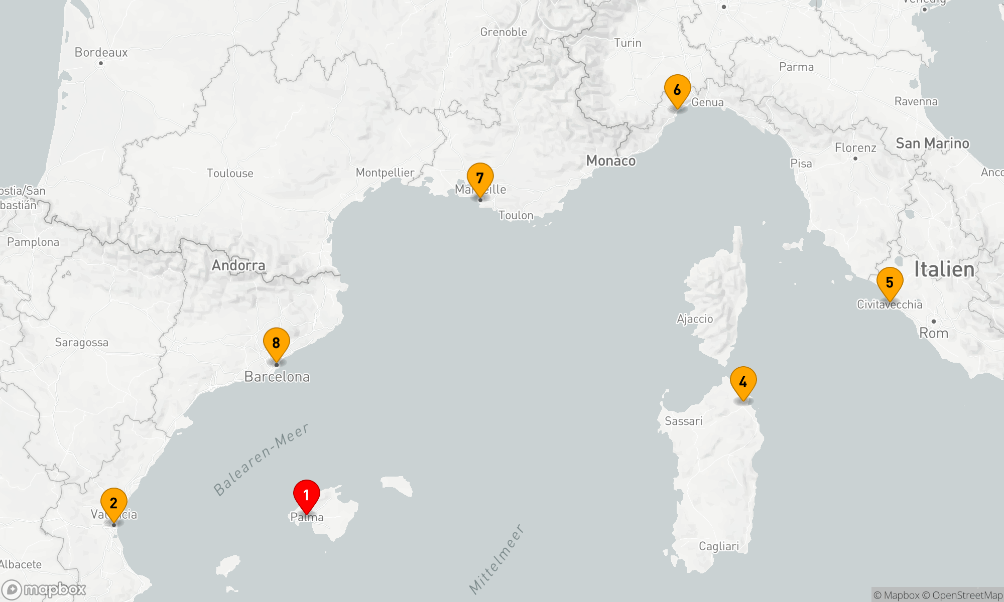 Route 7 Nächte - Mediterrane Entdeckungsreise