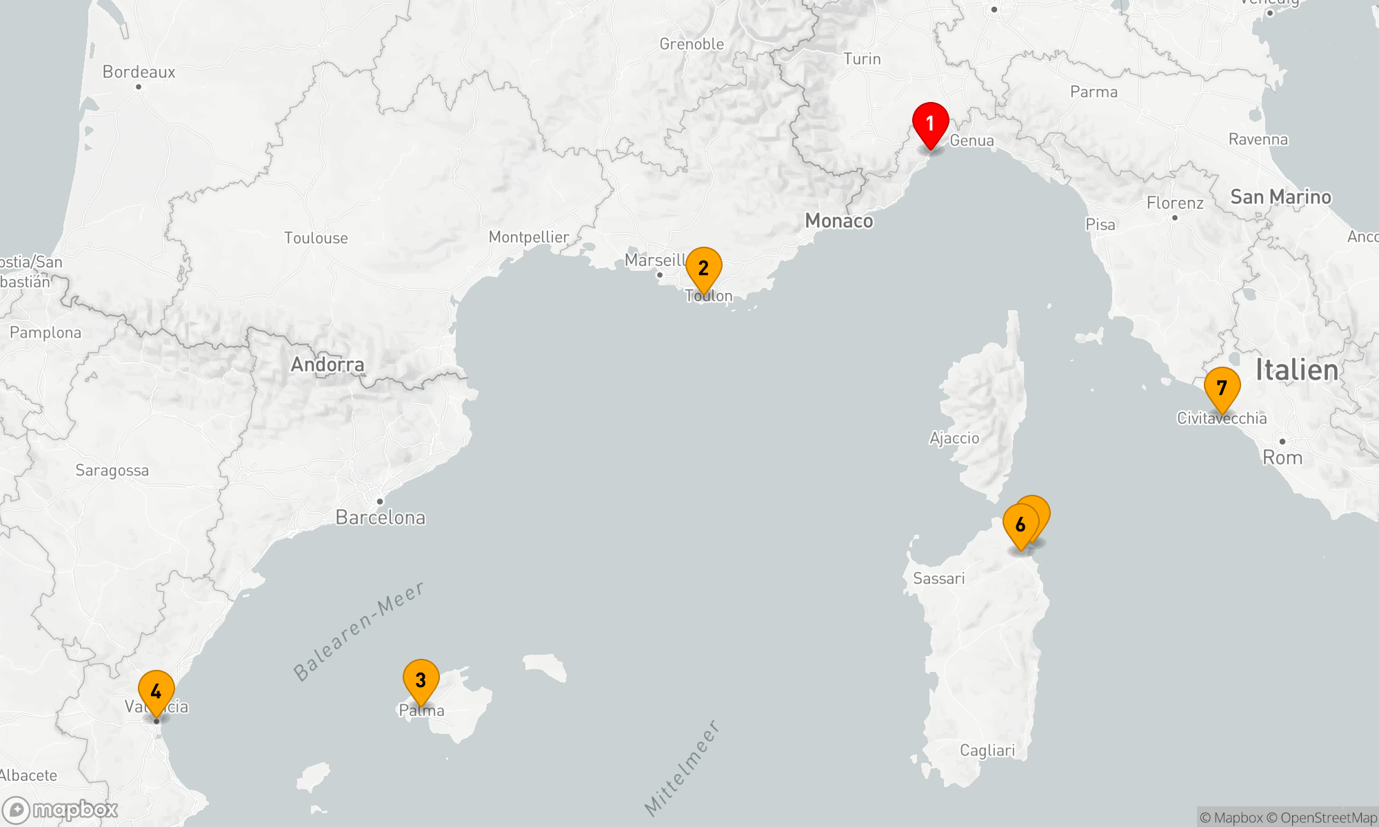 Route 7 Nächte - Mittelmeerimpressionen: Kultur & Küste
