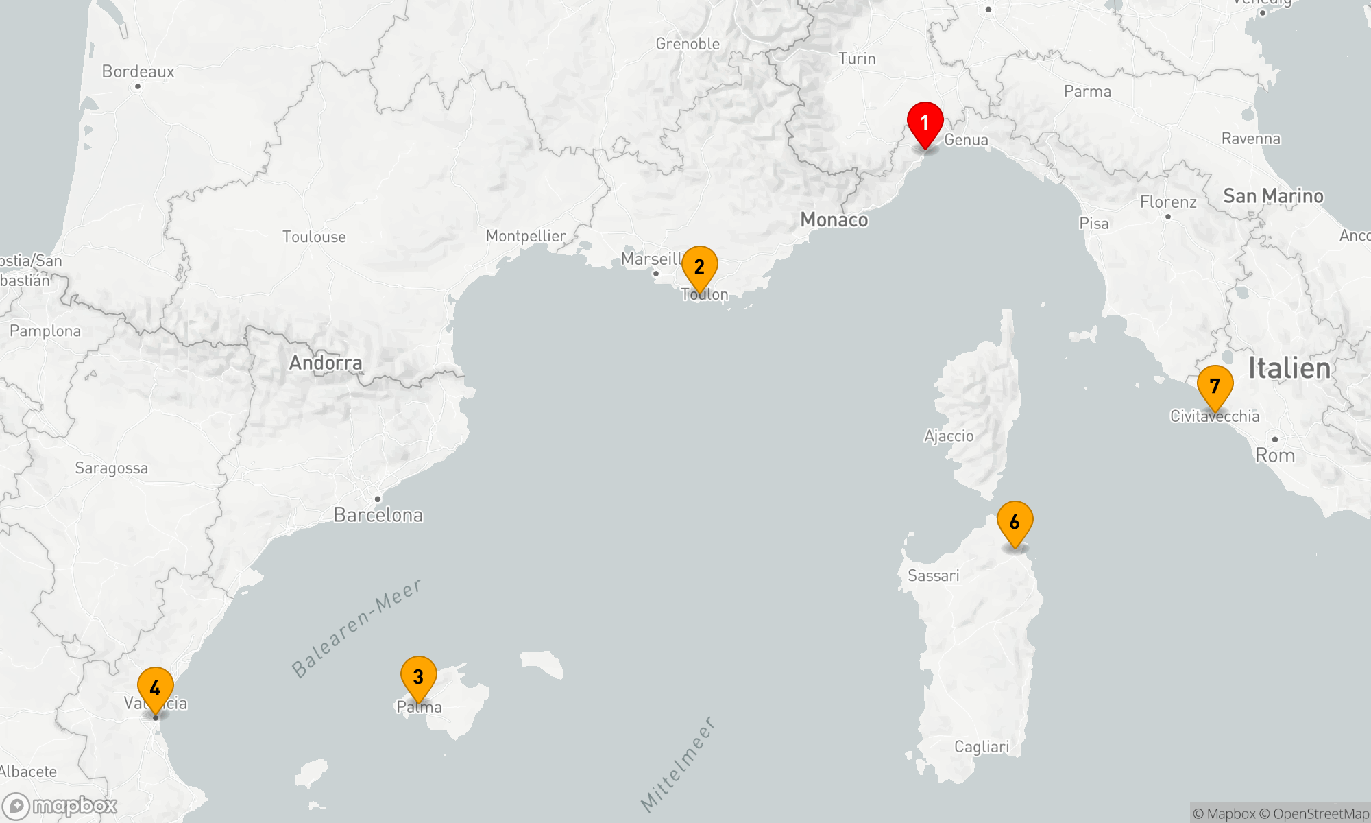 Route 7 Nächte - Mediterrane Entdeckungsreise
