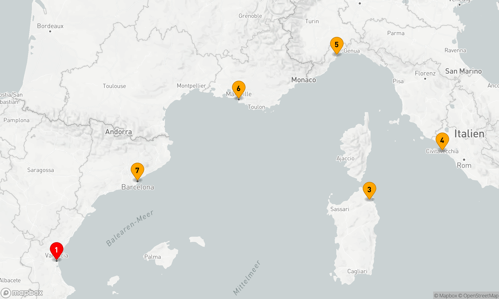 Route 6 Nächte - Mediterraner Entdeckertraum