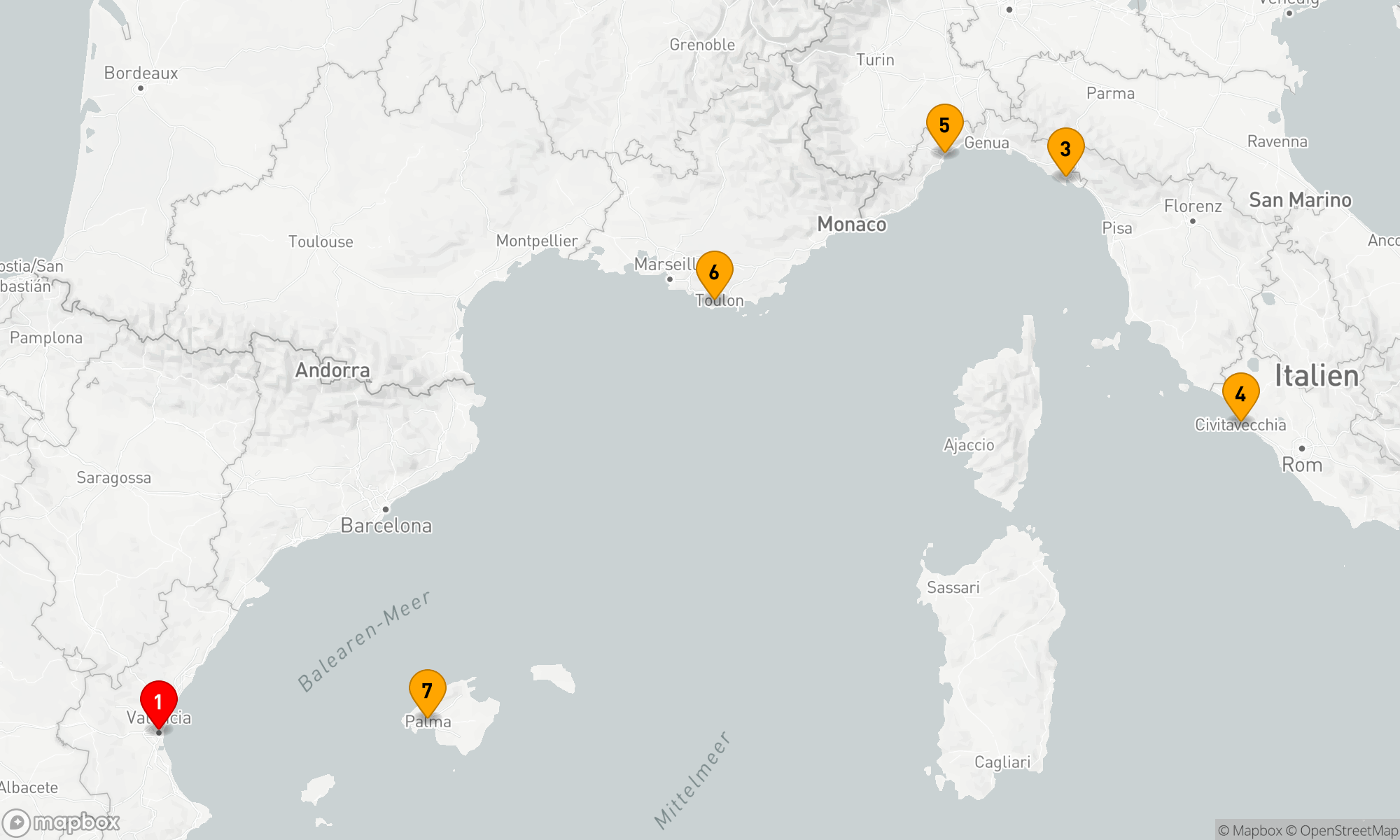 Route 7 Nächte - Mediterrane Entdeckungsreise