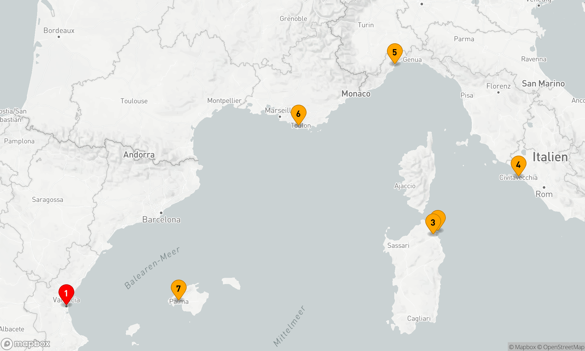 Route 7 Nächte - Mediterranes Abenteuer ab Valencia