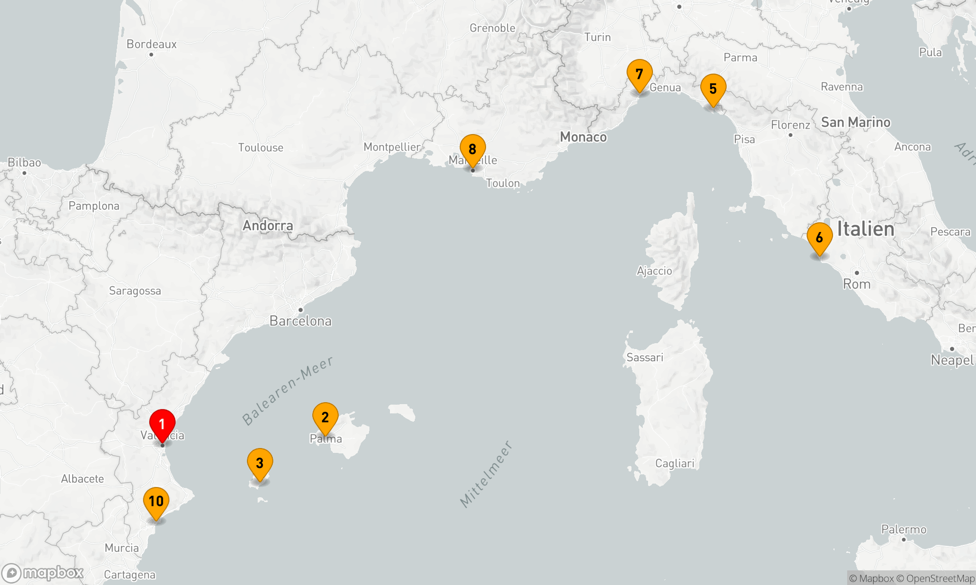 Route 9 Nächte - Klangvolle Mittelmeerträume 