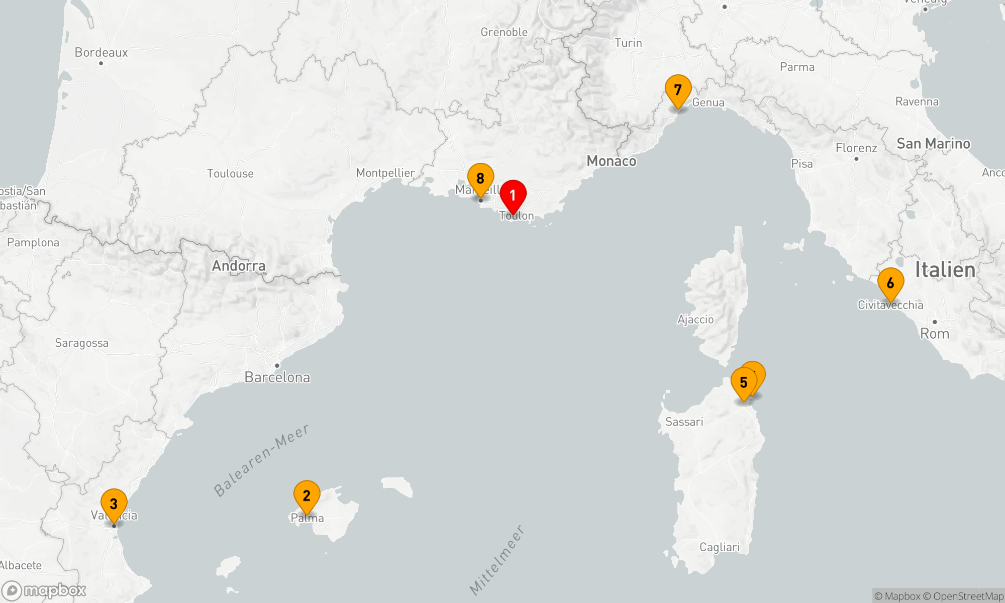Route 7 Nächte - Mediterrane Entdeckungsreise