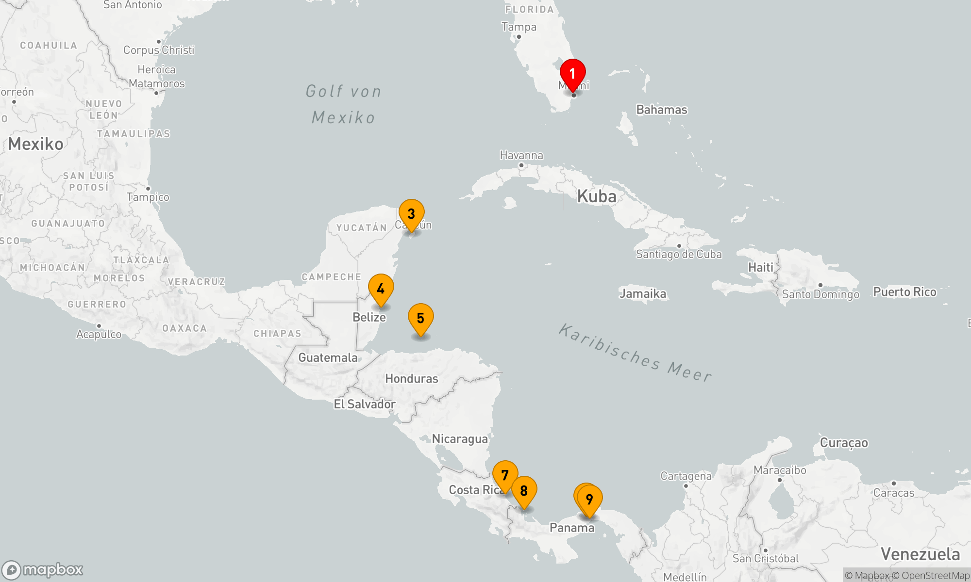 Route 9 Nächte - BELIZE,  COSTA RICA & PANAMA KREUZFAHRT: BELIZE CITY,  PUERTO LIMON & PANAMA CITY