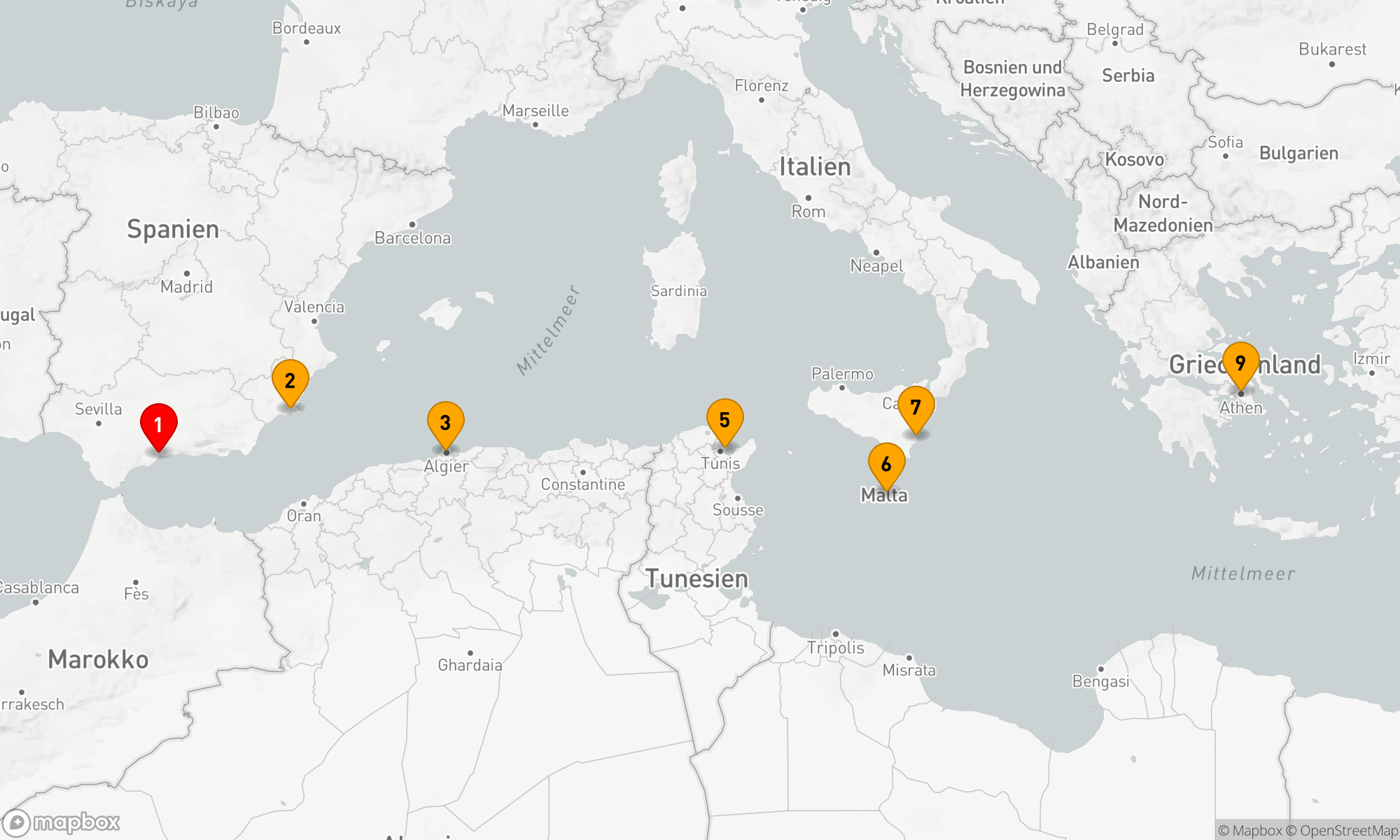 Route 9 Nächte - BEST OF THE MEDITERRANEAN CRUISE: LA GOULETTE,  VALLETTA & SIRACUSA
