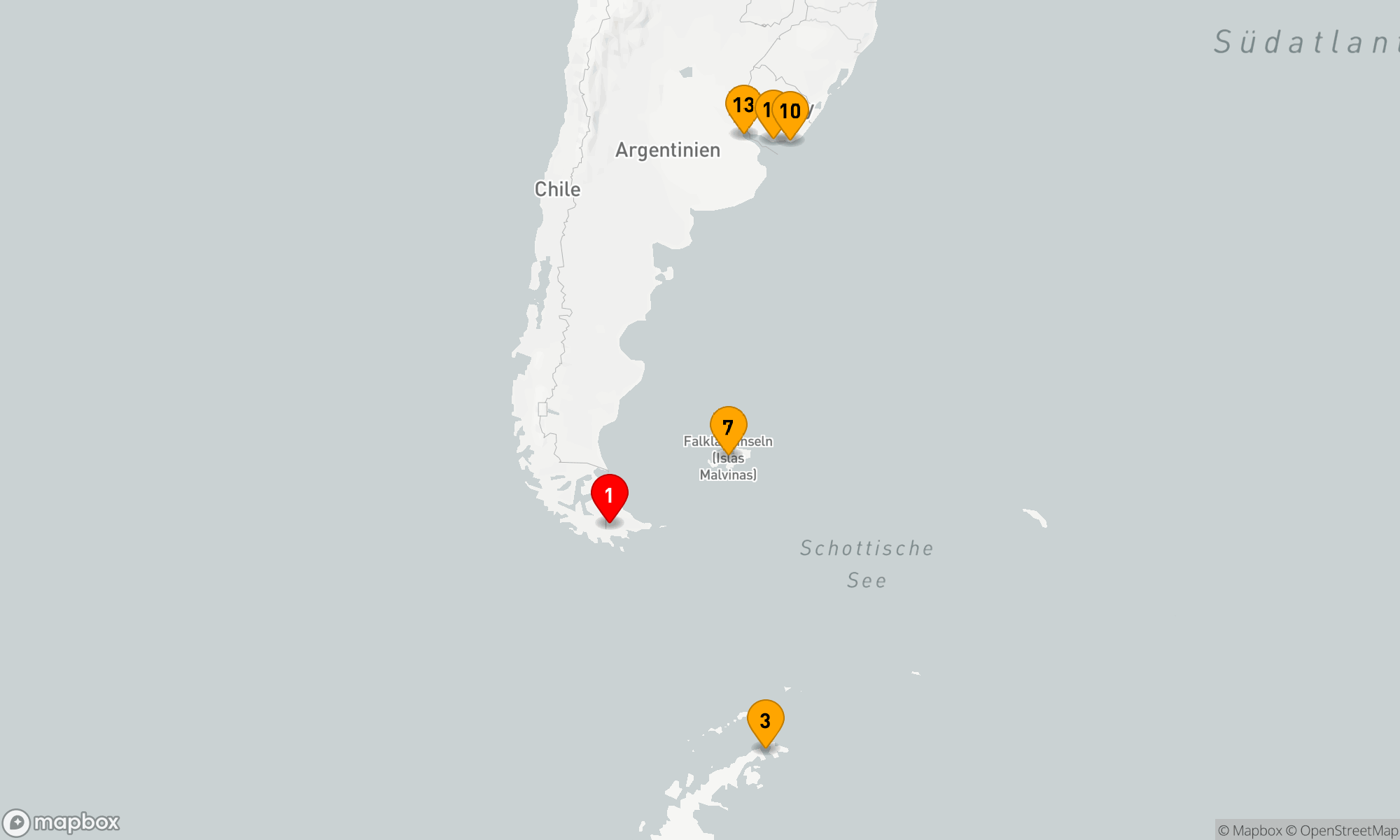 Route 13 Nächte - ARGENTINIEN,  ANTARKTIS & URUGUAY KREUZFAHRT: USHUAIA,  PUNTA DEL ESTE & MONTEVIDEO