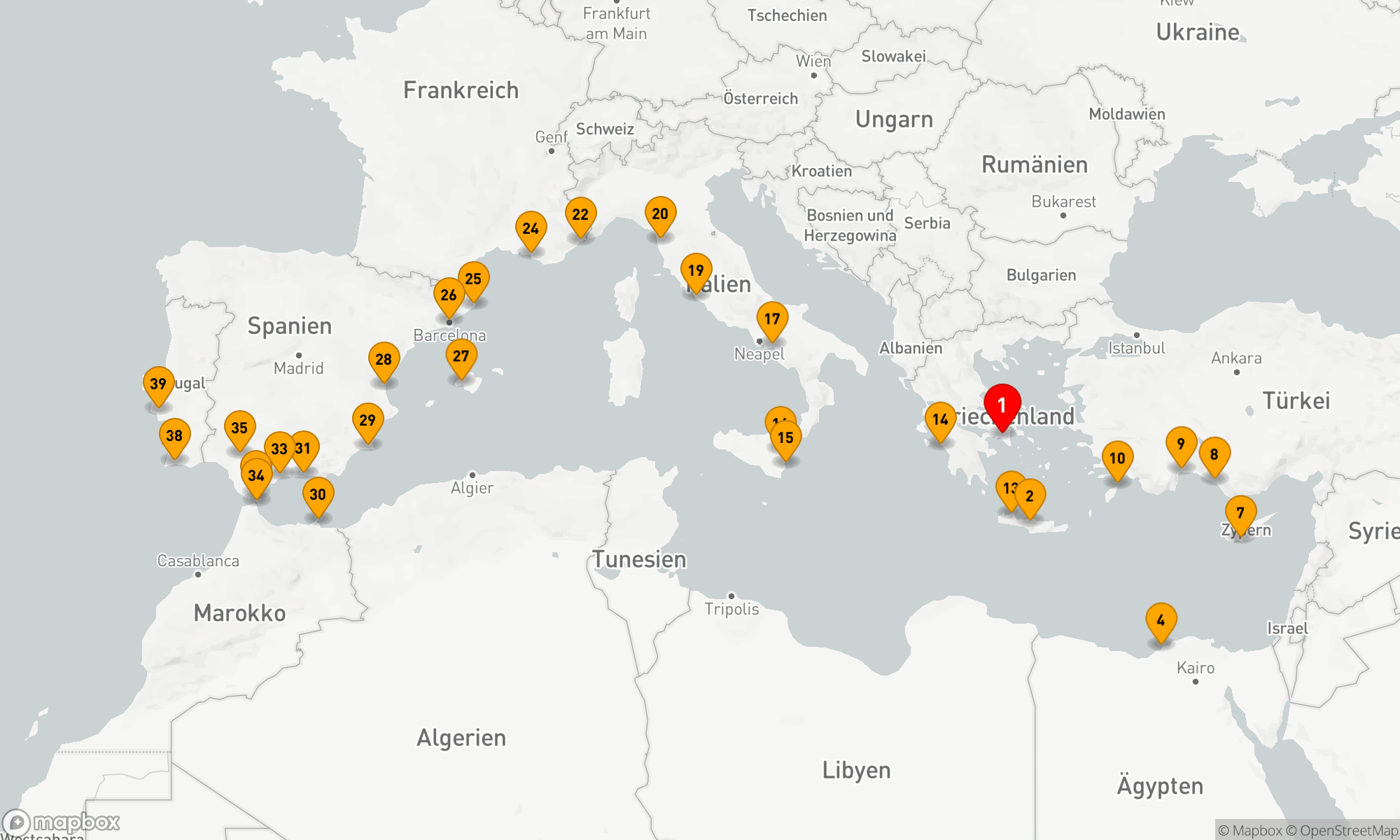 Route 39 Nächte - GROSSE REISE ATHEN-LISSABON