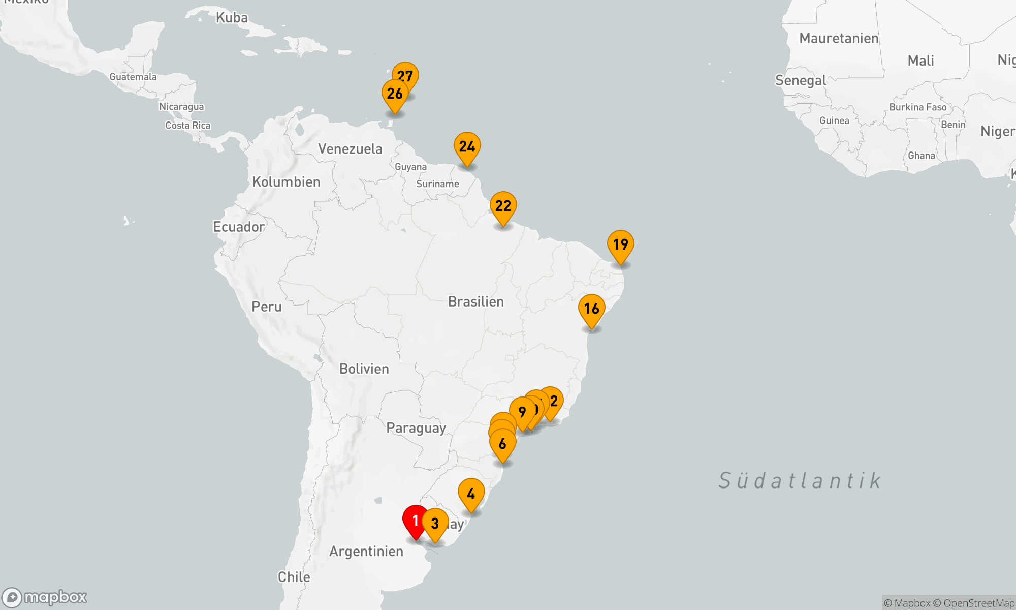 Route 26 Nächte - BRASILIEN INTENSIV KREUZFAHRT: SAO PAULO,  RIO DE JANIERO & SALVADOR