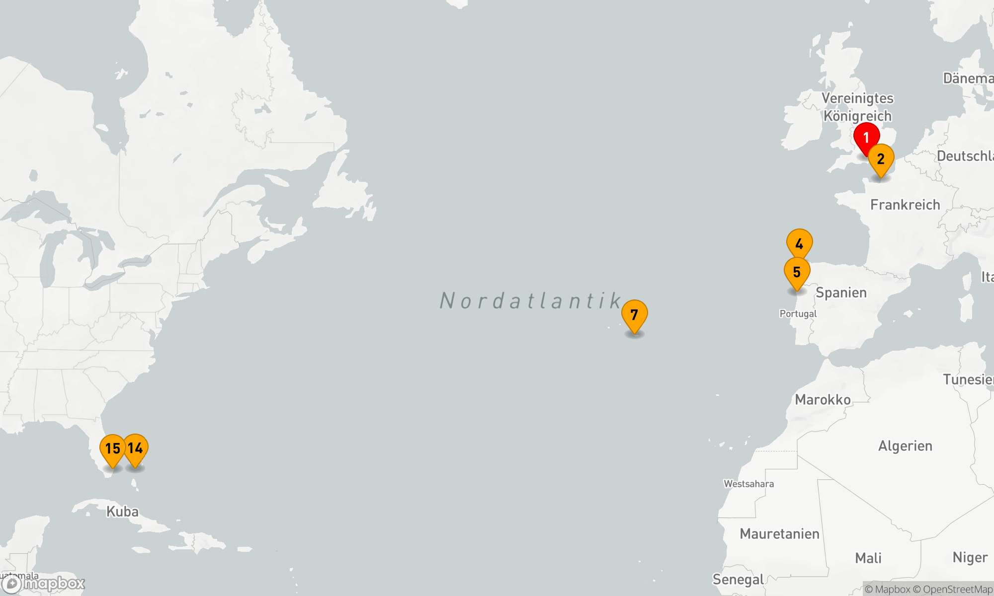 Route 14 Nächte - Von der Alten Welt in die Neue Welt: Eine Reise über den Ozean