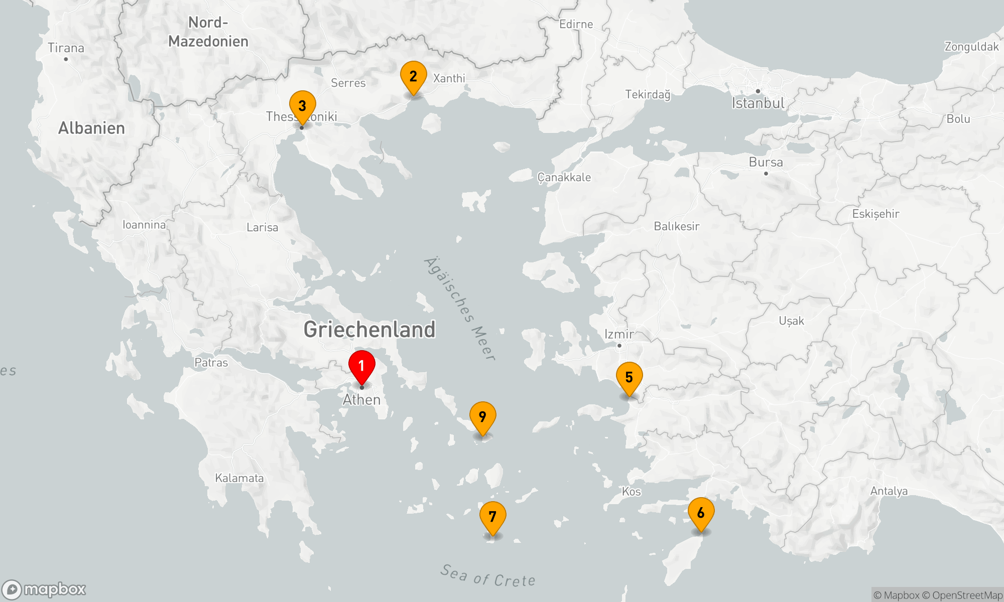 Route 9 Nächte - BEST OF GRIECHENLAND KREUZFAHRT