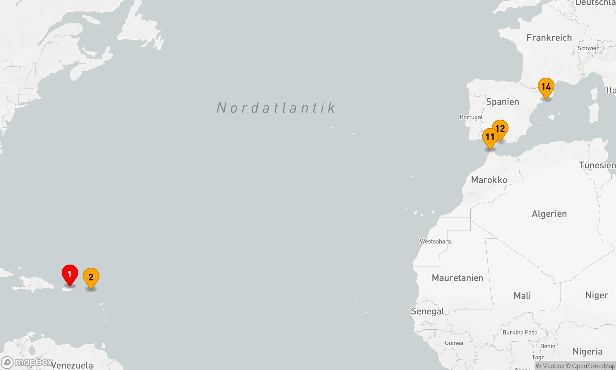 Route 13 Nächte - SPANIEN & MAROKKO TRANSATLANTISCH
