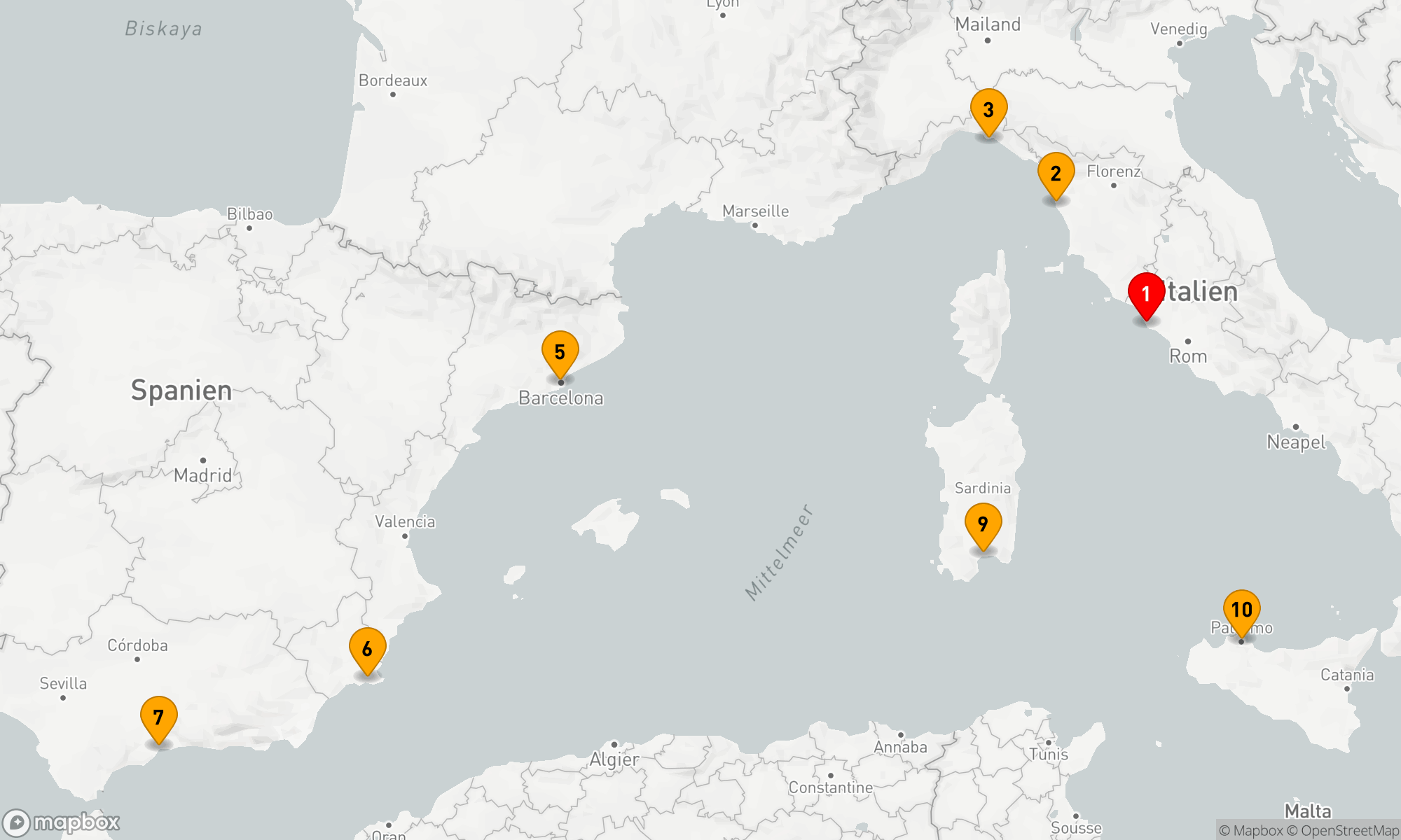 Route 11 Nächte - ITALIEN & SPANIEN SONNENFINSTERNIS