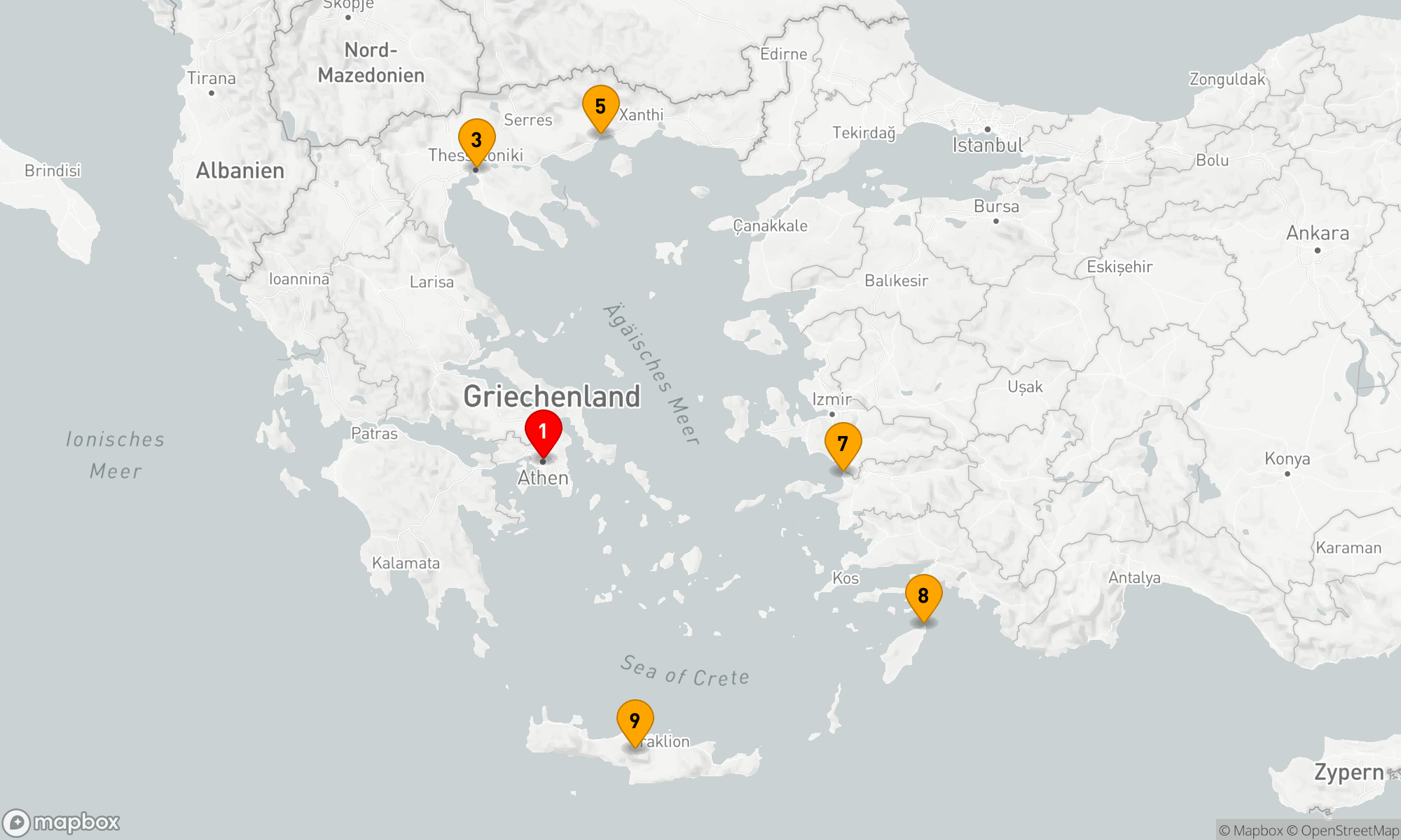 Route 10 Nächte - BEST OF GRIECHENLAND KREUZFAHRT