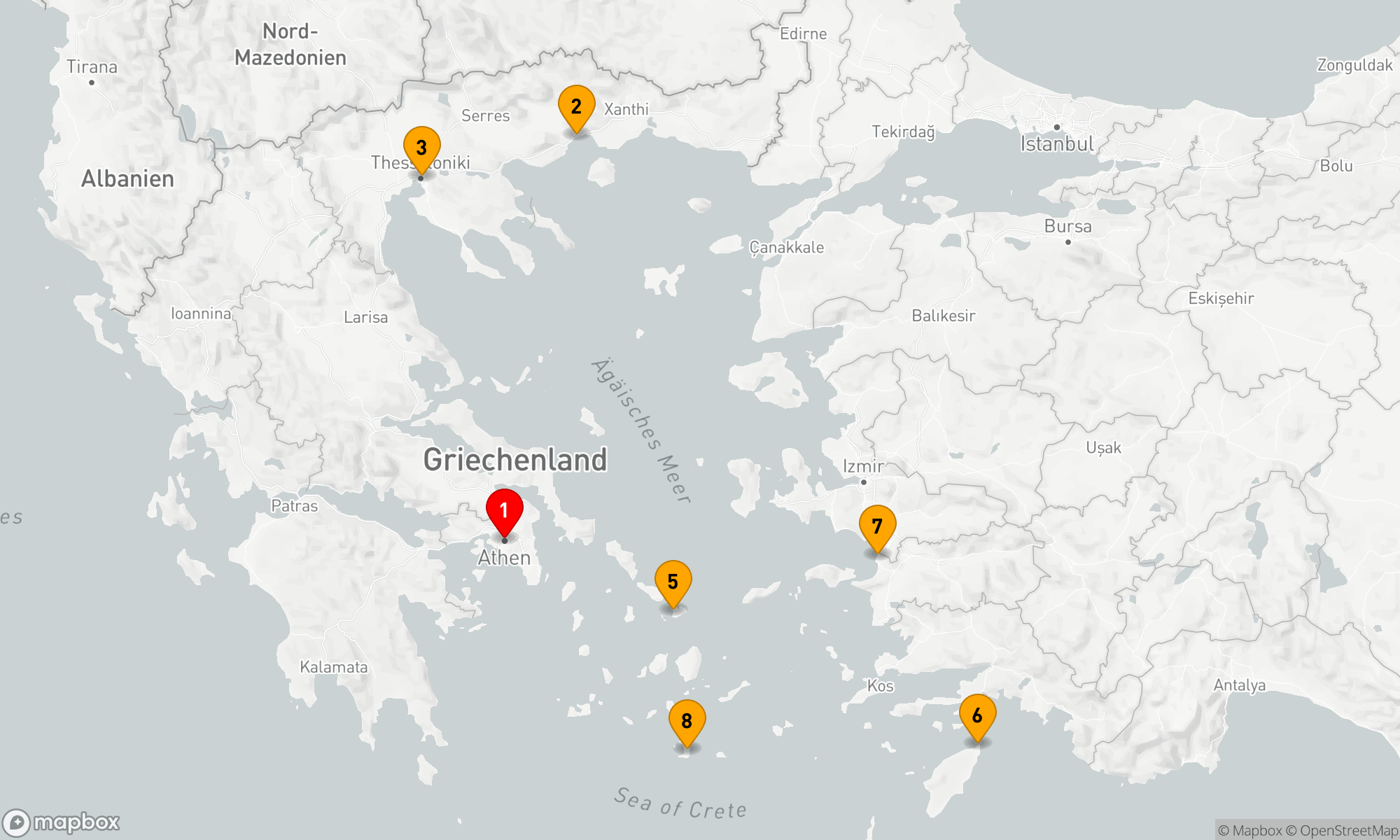 Route 9 Nächte - BEST OF GRIECHENLAND & TÜRKEI KREUZFAHRT