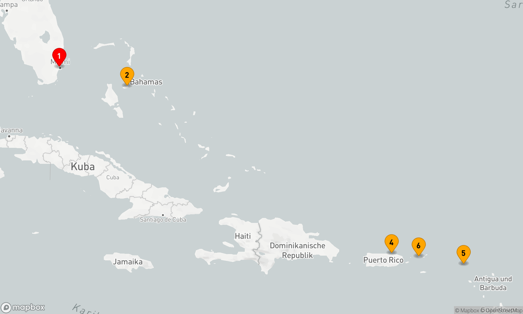 Route 8 Nächte - Karibische Entdeckungstour