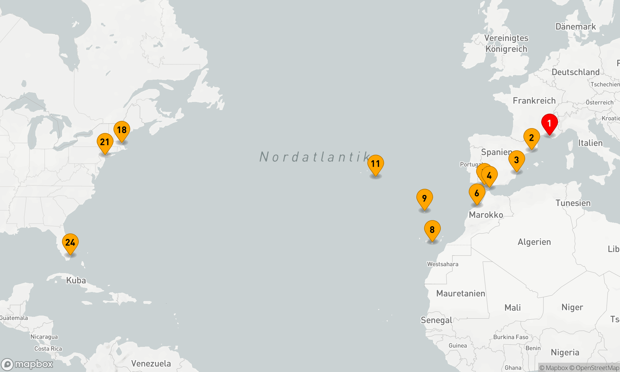 Route 23 Nächte - Vom Mittelmeer zum Atlantik: Kulturmetropolen und Küstenperlen entdecken