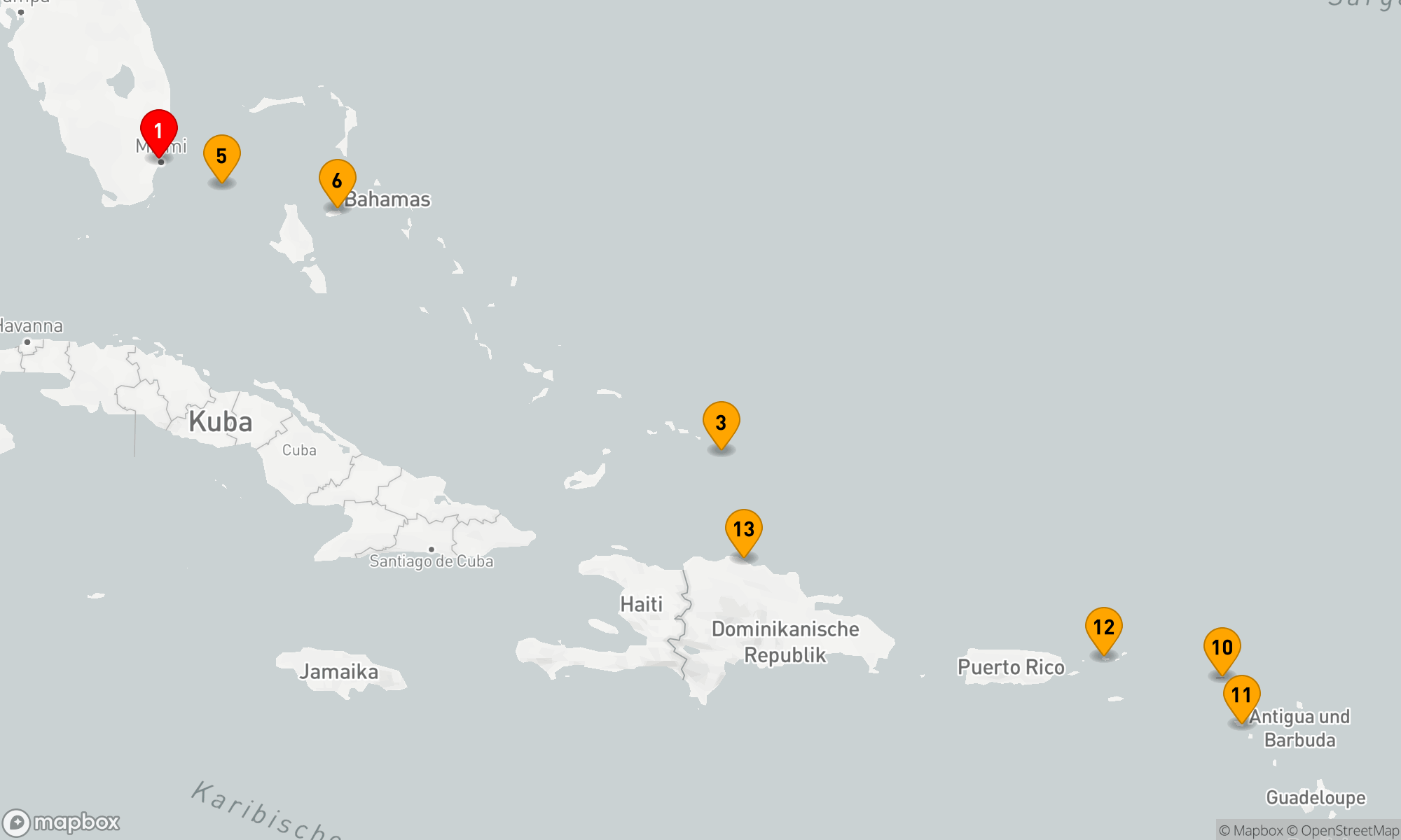 Route 14 Nächte - Karibikparadies-Entdeckungstour