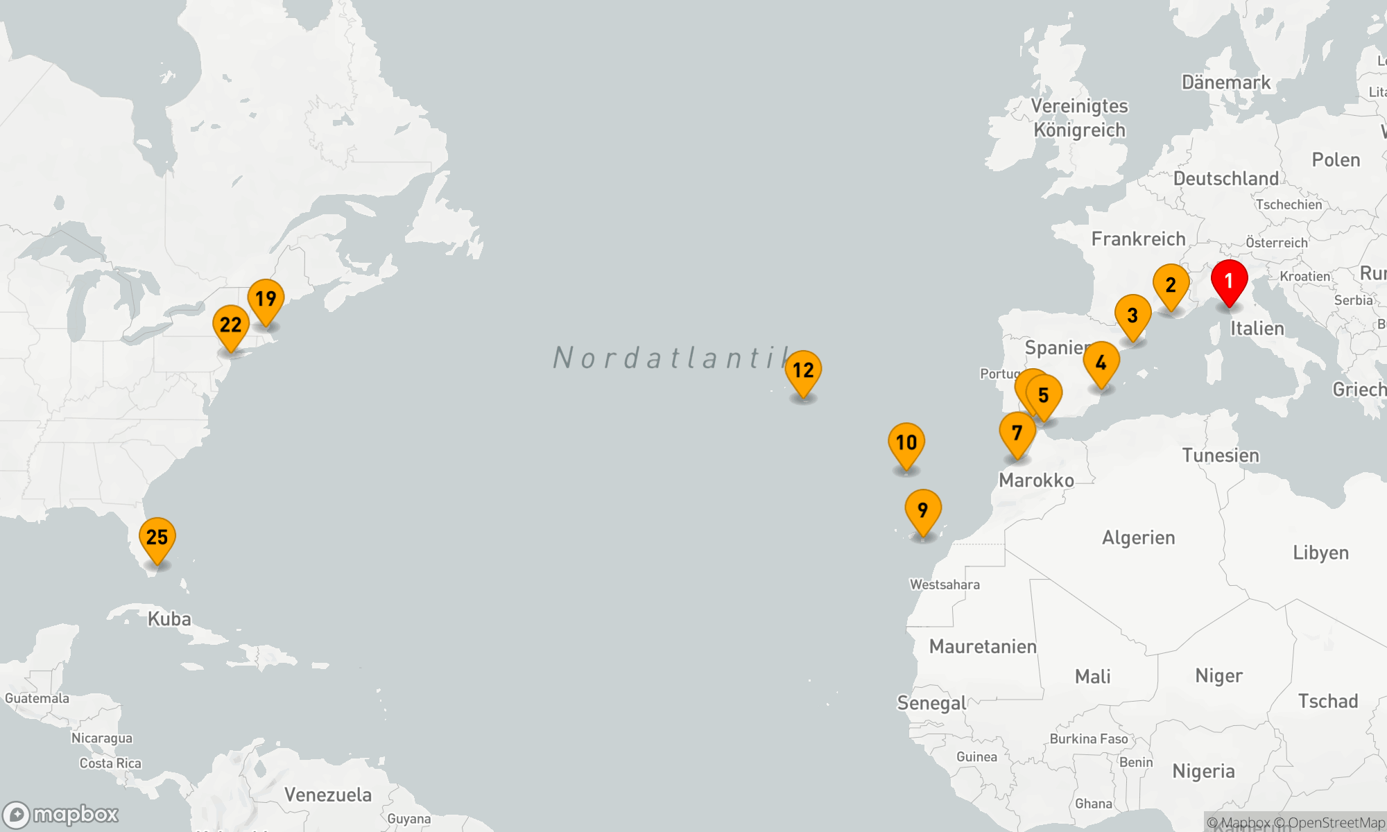 Route 24 Nächte - Von Europa nach Amerika: Traumhafte Transatlantik-Entdeckung