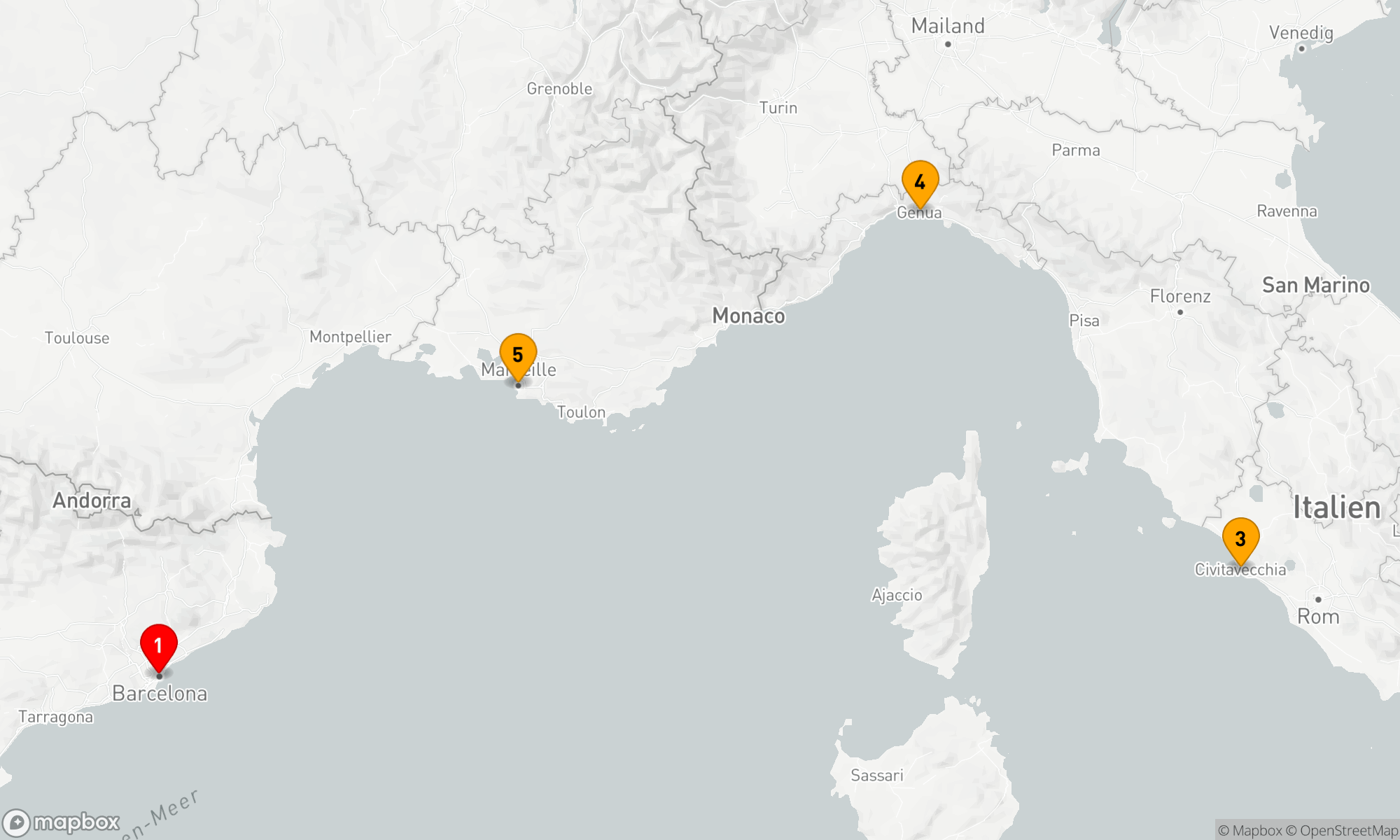 Route 5 Nächte - Mediterrane Entdeckungsreise: Kulturelle Perlen und Küstencharme