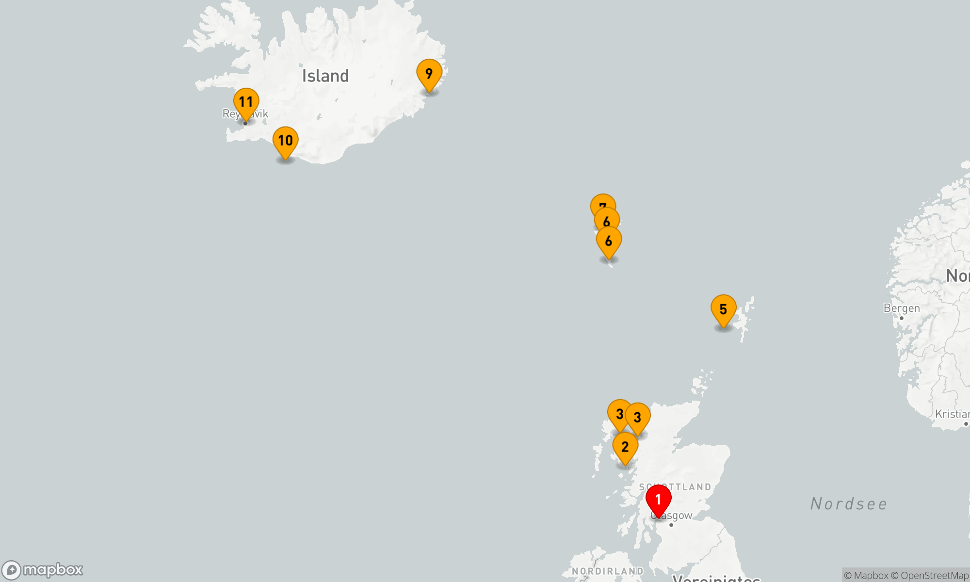 Route 10 Nächte - Wilde Inselgruppen des Nordatlantiks