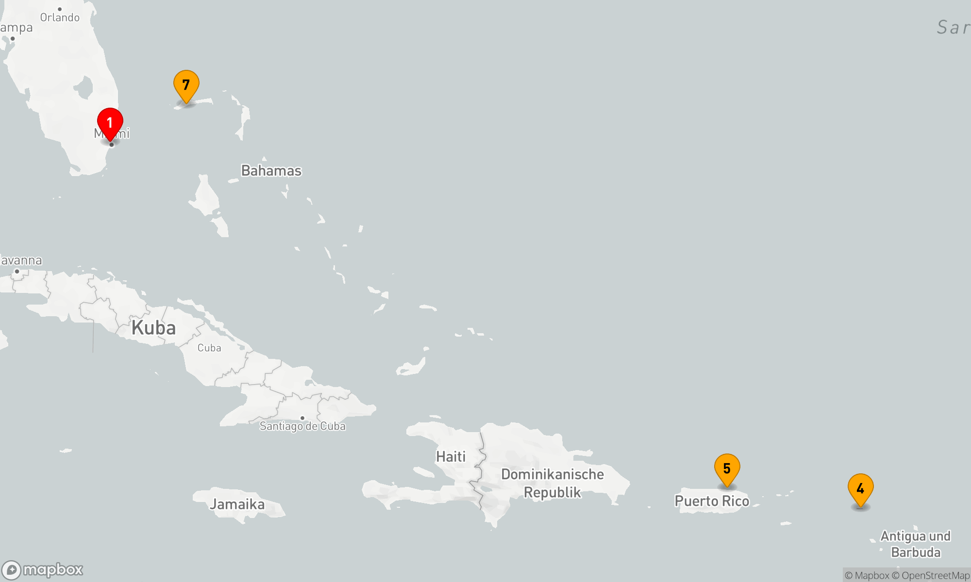 Route 7 Nächte - ÖSTLICHE KARIBIK