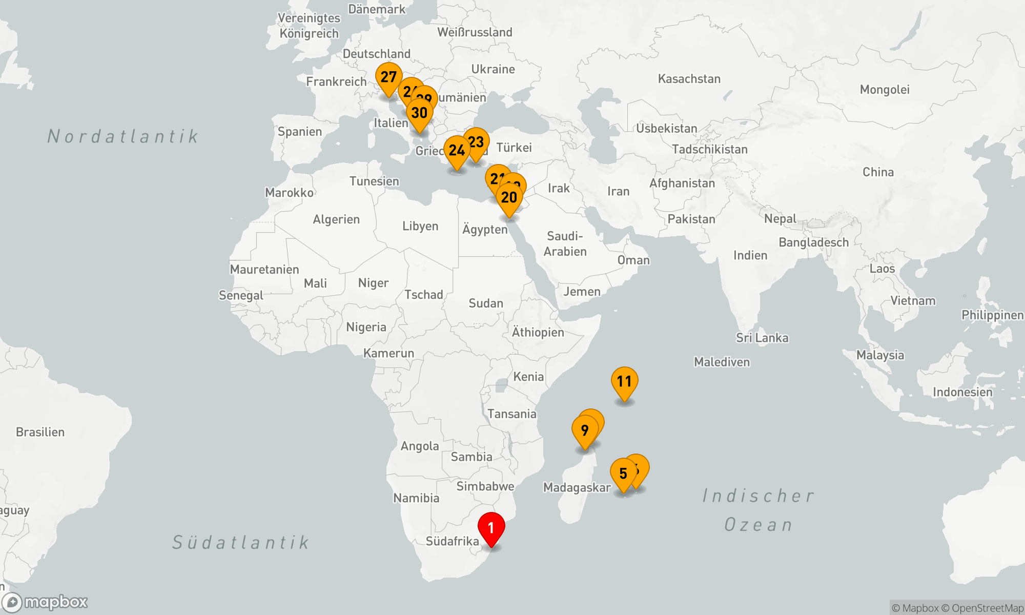 Route 31 Nächte - Von Afrika bis ans Mittelmeer: Eine Reise zu Geschichte und Naturwundern