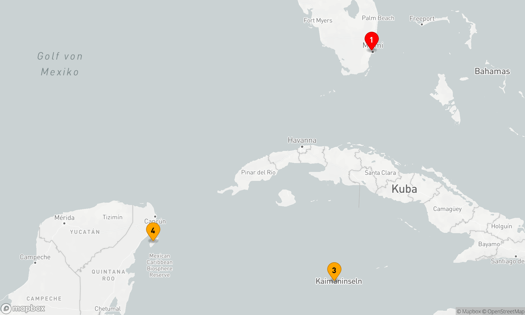 Route 5 Nächte - KREUZFAHRT IN DER WESTLICHEN KARIBIK