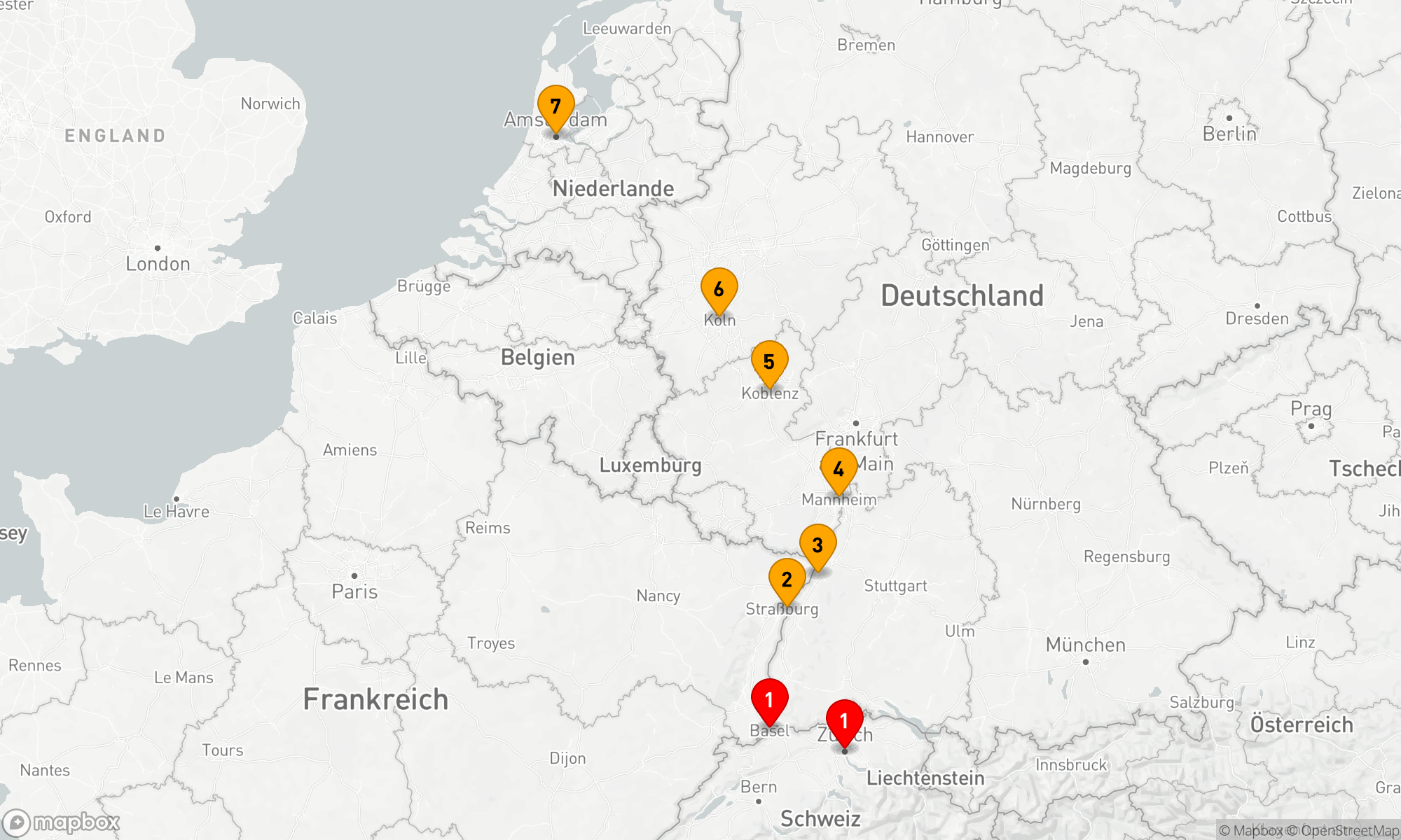 Route 7 Nächte - Rhein Highlights