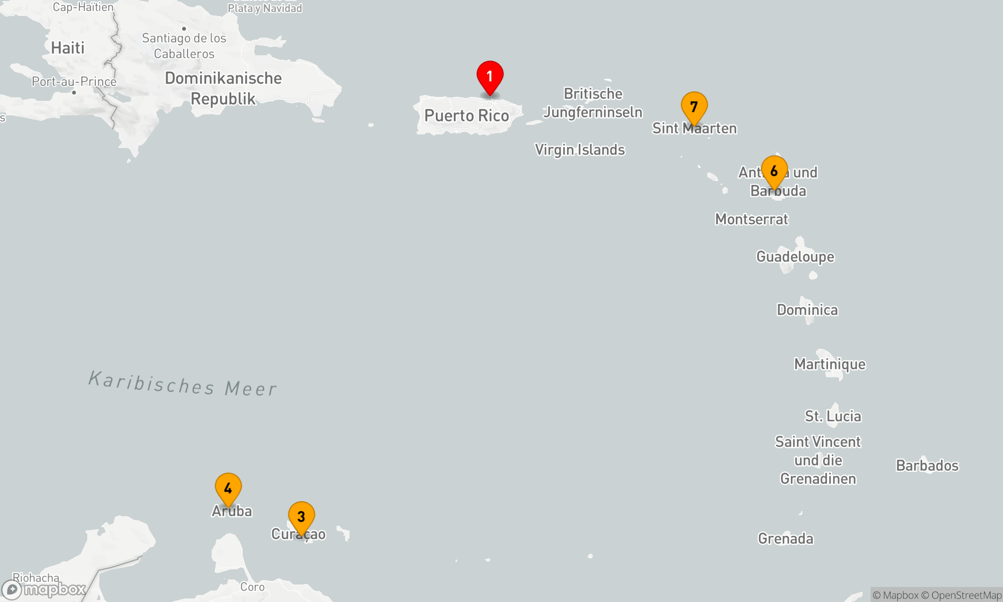 Route 7 Nächte - ab / bis San Juan