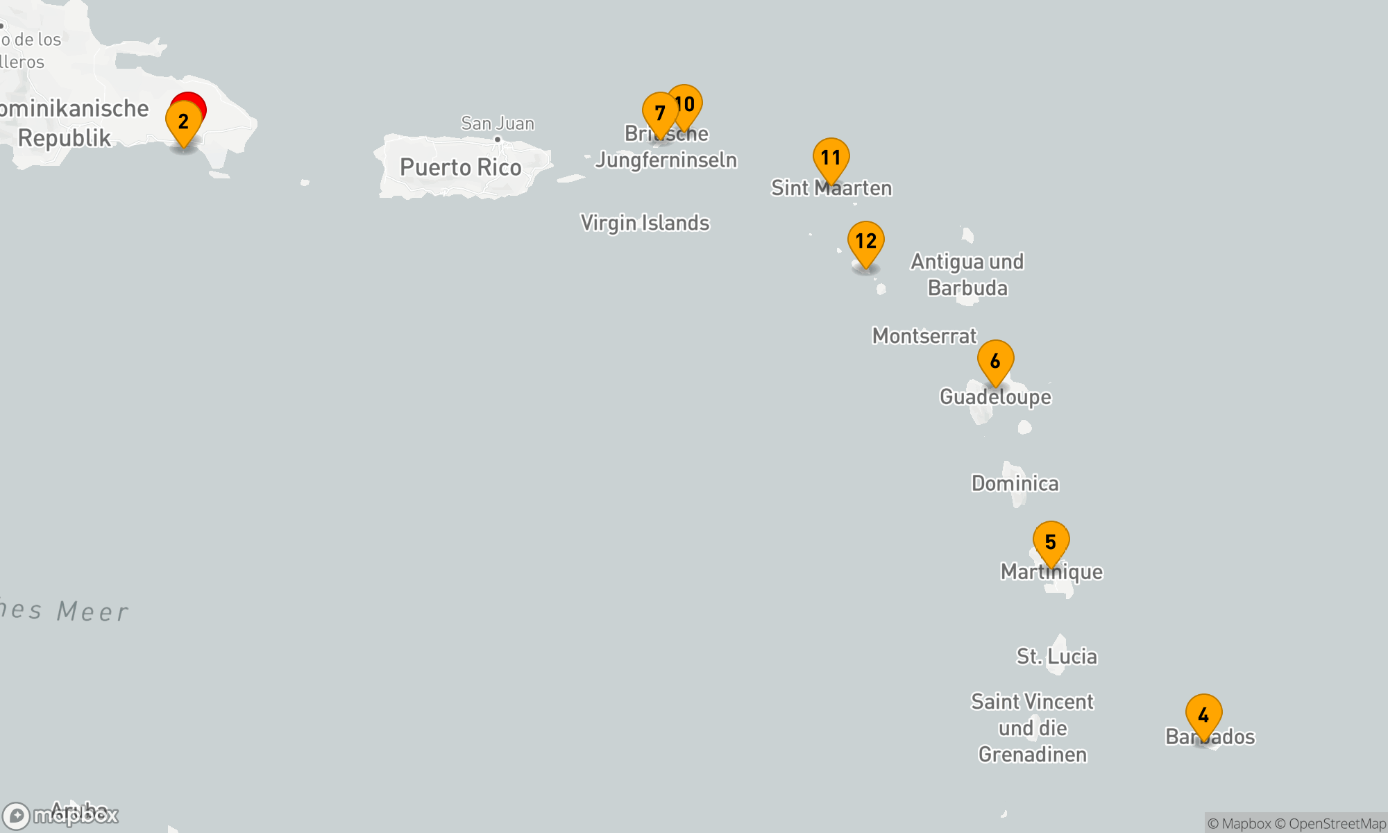 Route 14 Nächte - Karibische Inselträume mit MSC Cruises