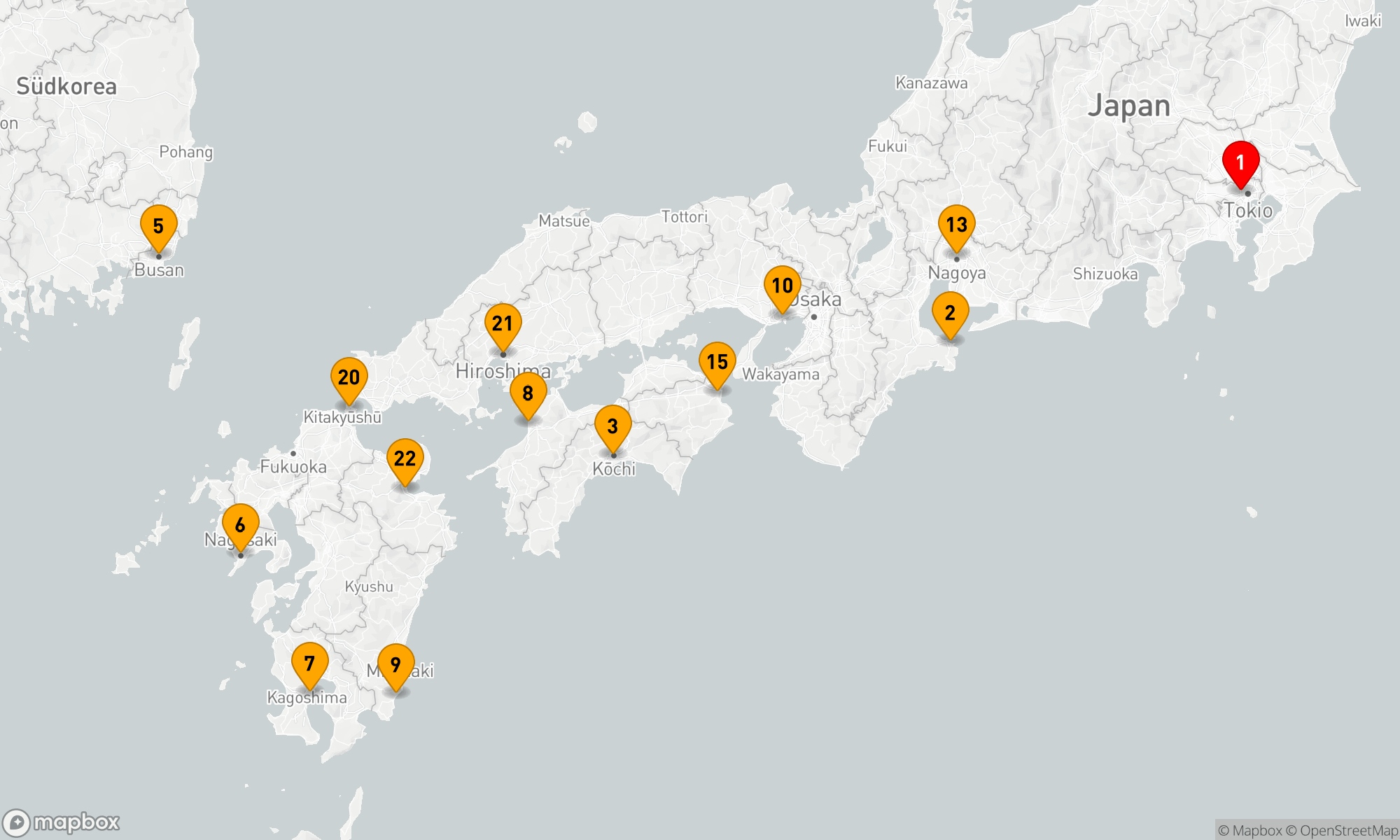 Route 23 Nächte - Grand Japan Kirschblüten