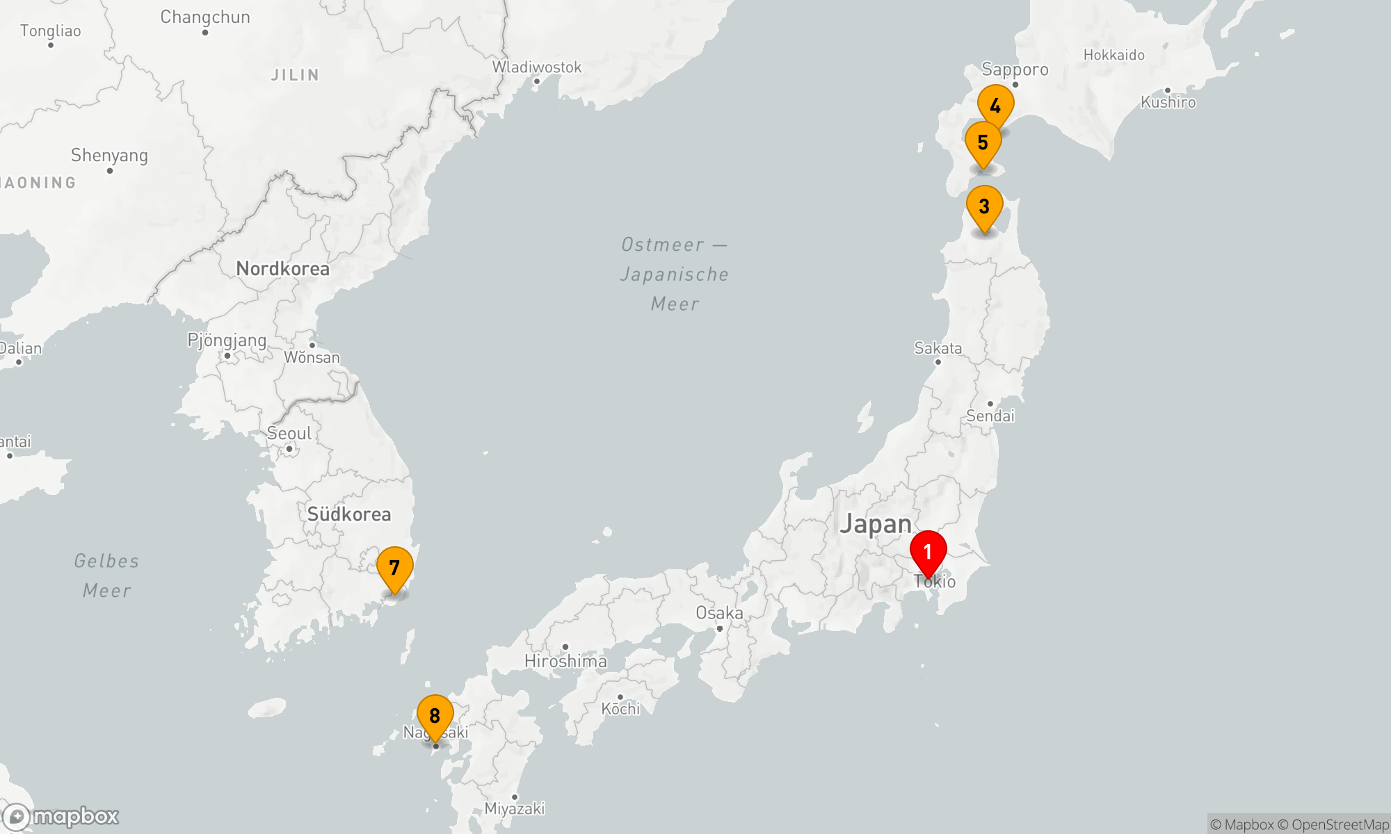 Route 9 Nächte - Hokkaido-Kirschblüten
