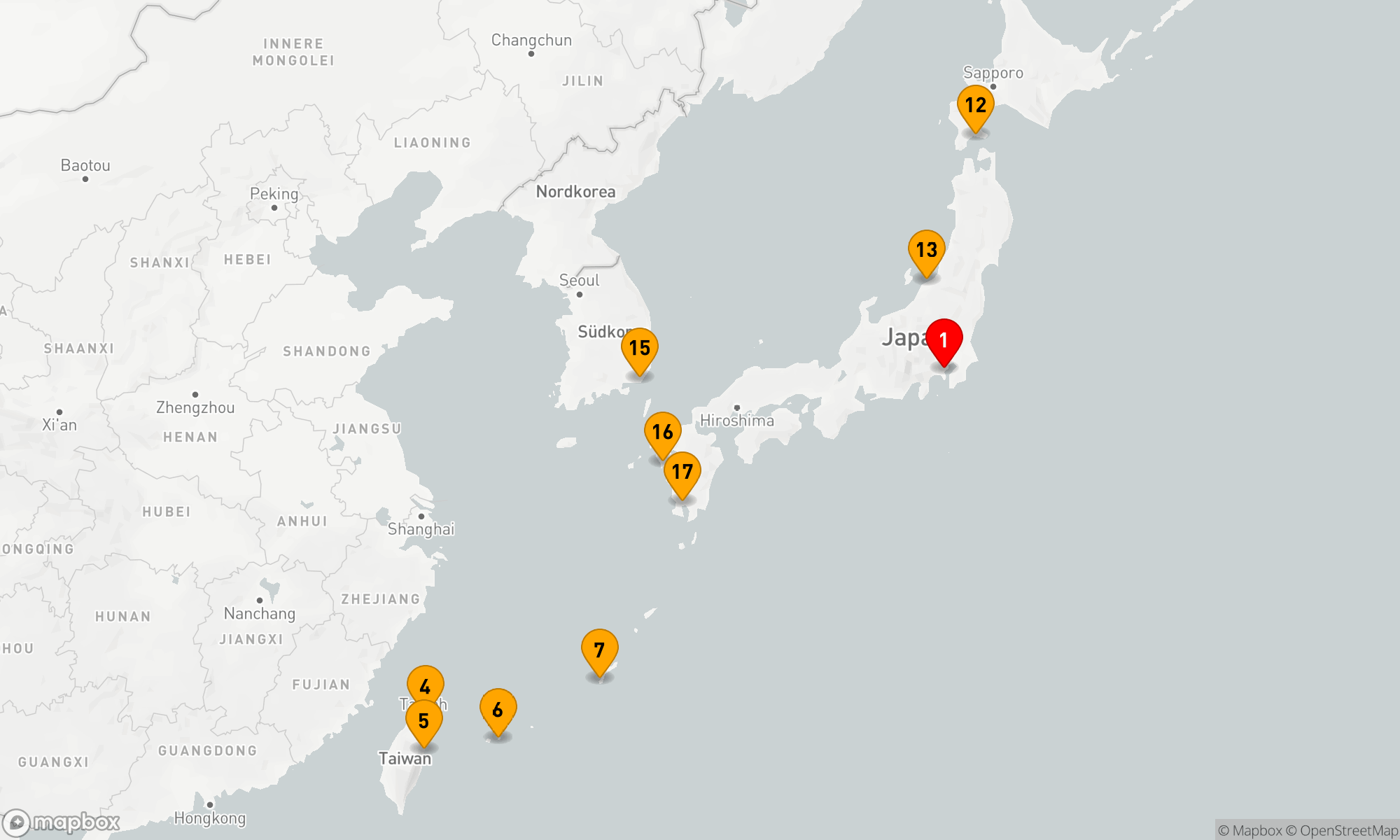 Route 18 Nächte - Grand Circle Japan mit Okinawa & Taiwan