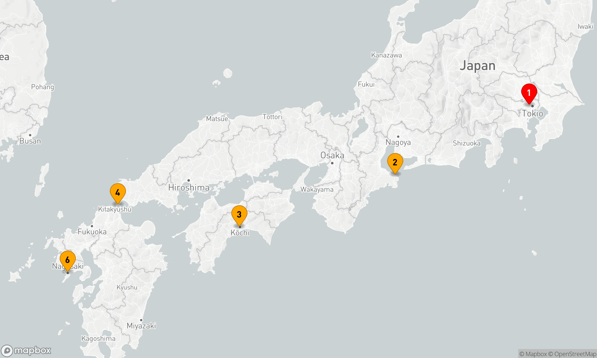 Route 7 Nächte - Japan und Korea