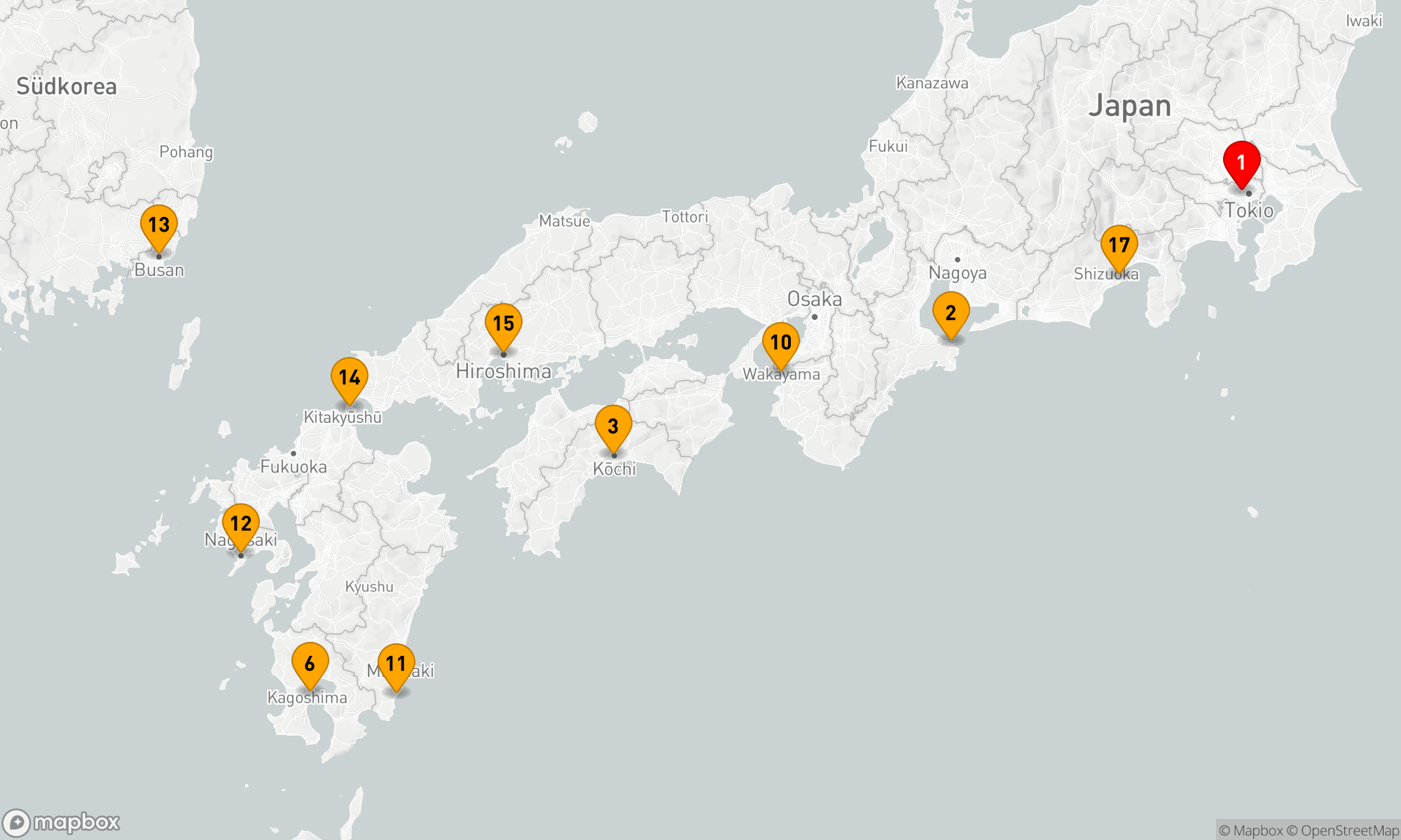 Route 17 Nächte - Großes Japan