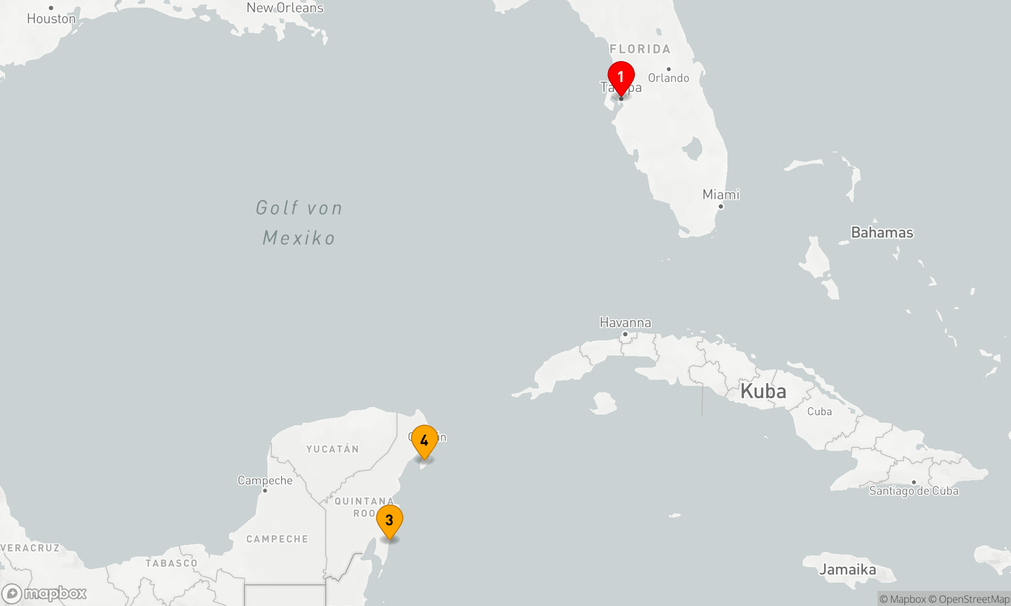 Route 5 Nächte - KREUZFAHRT IN DER WESTLICHEN KARIBIK